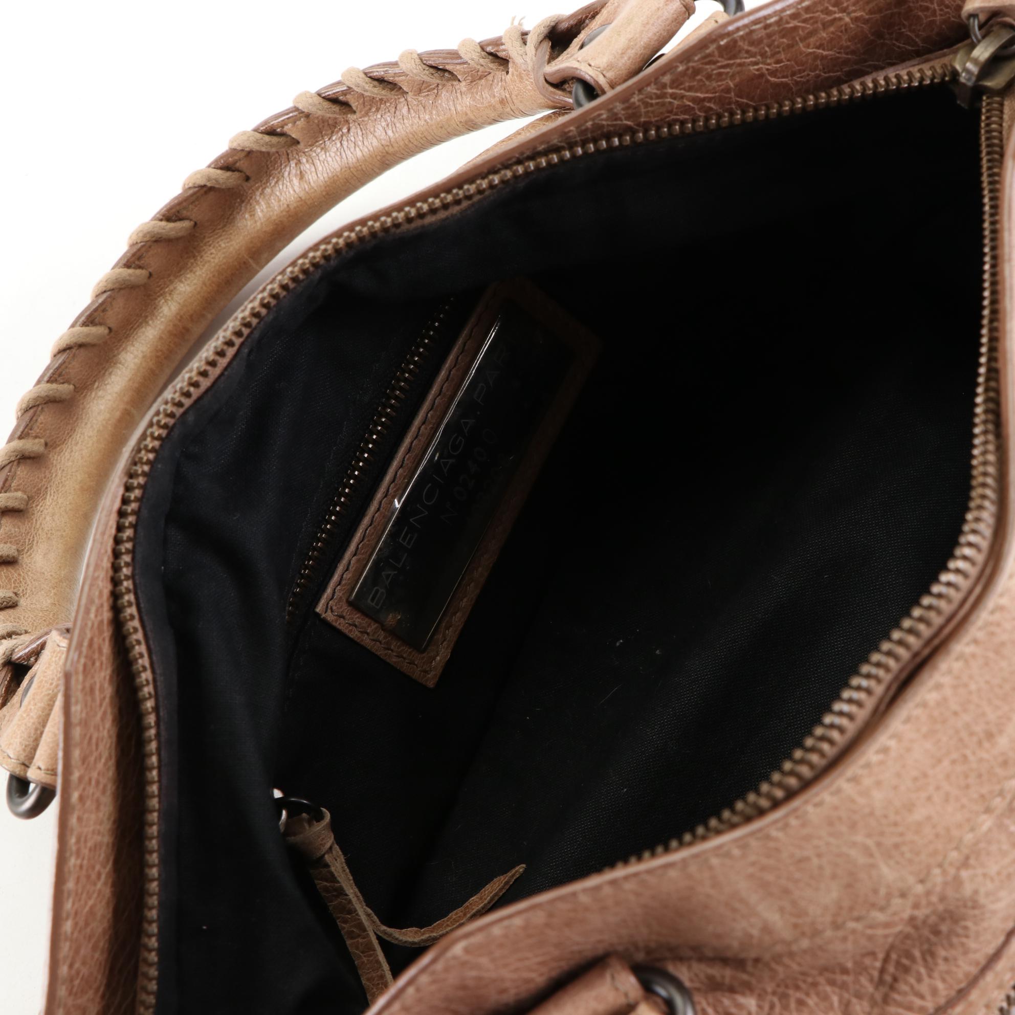 Balenciaga Motorcycle First Handbag in Seigle Chevre Leather