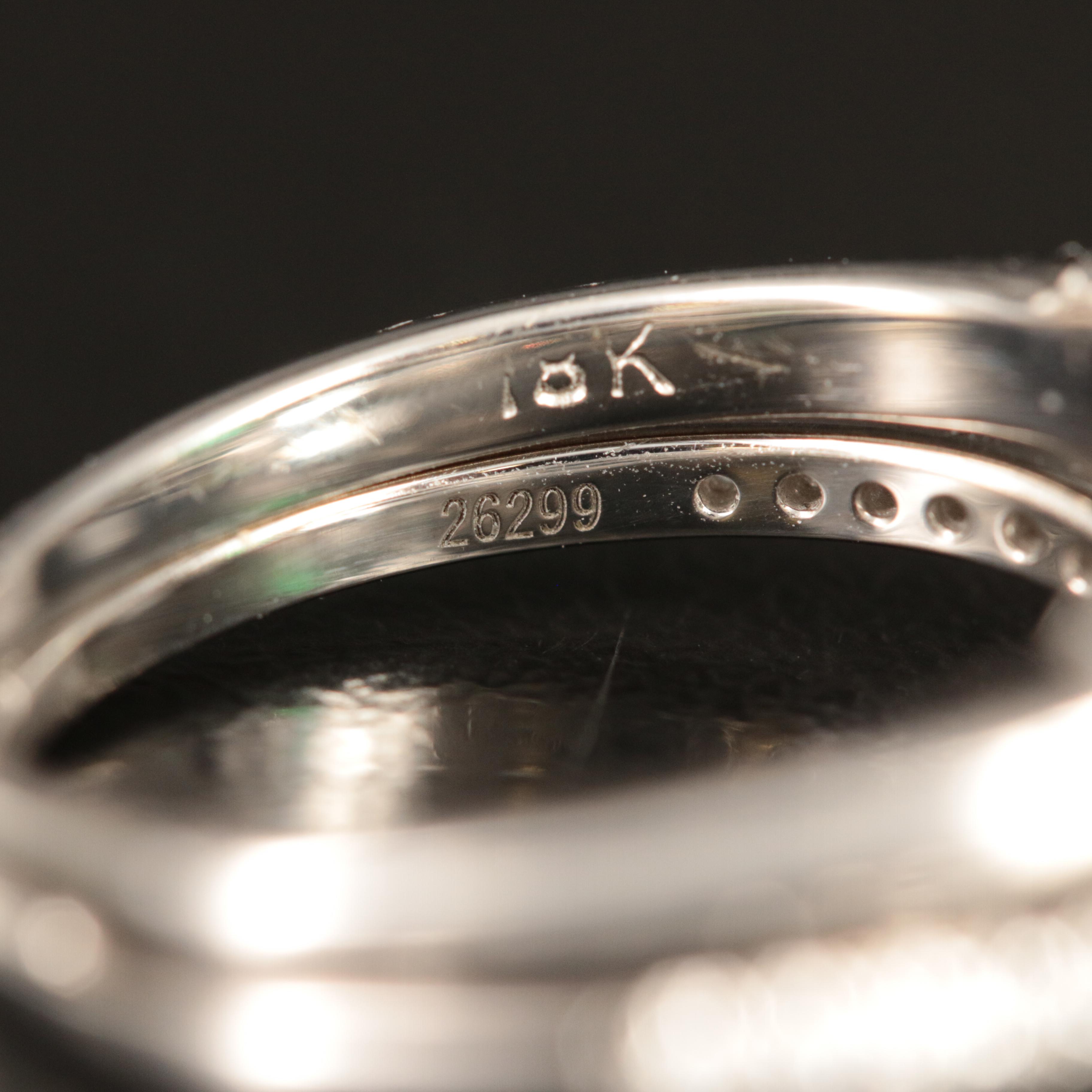 18K and 14K 1.50 CT Emerald and Diamond Ring