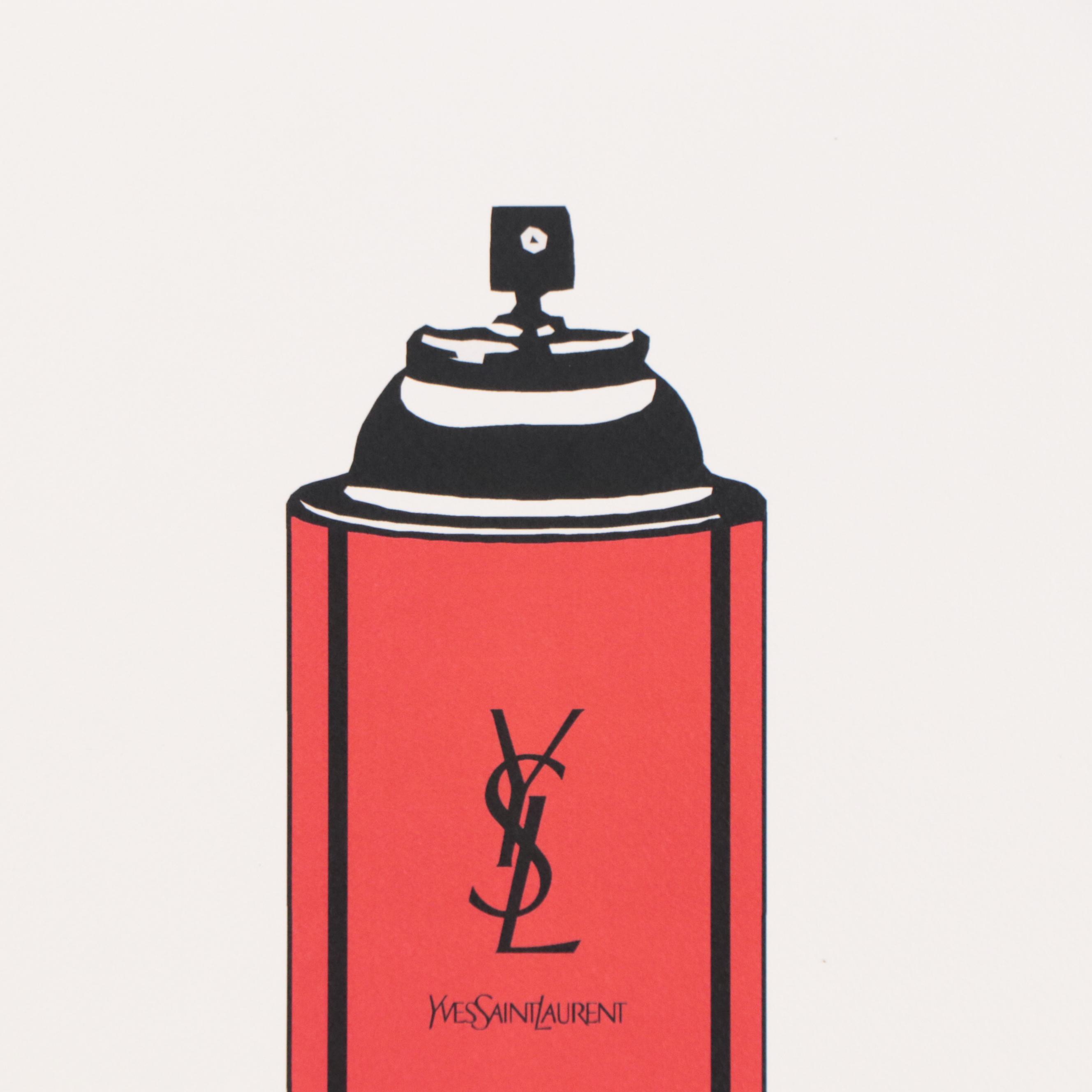 Death NYC Pop Art Graphic Print YSL Spray Paint, 2019