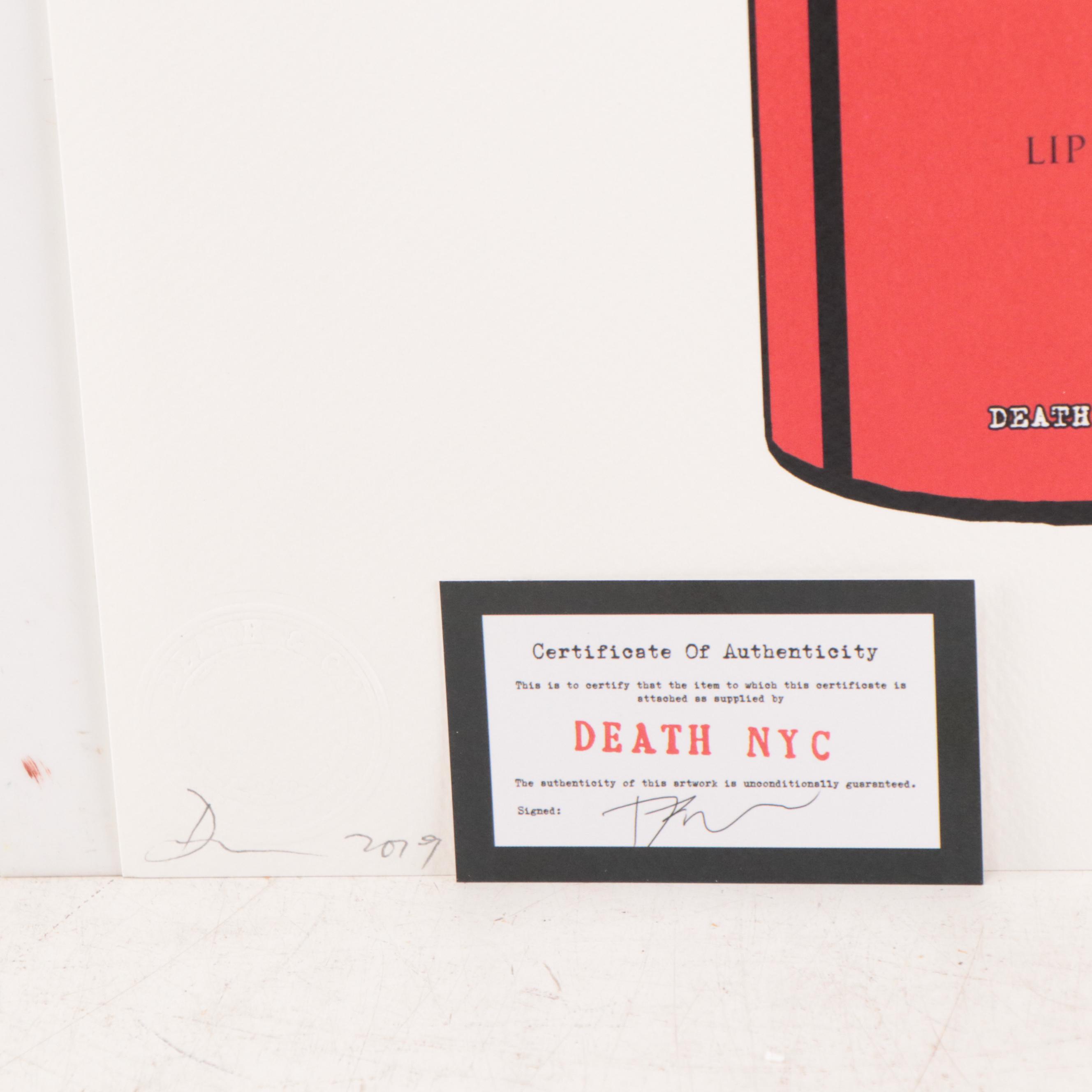 Death NYC Pop Art Graphic Print YSL Spray Paint, 2019