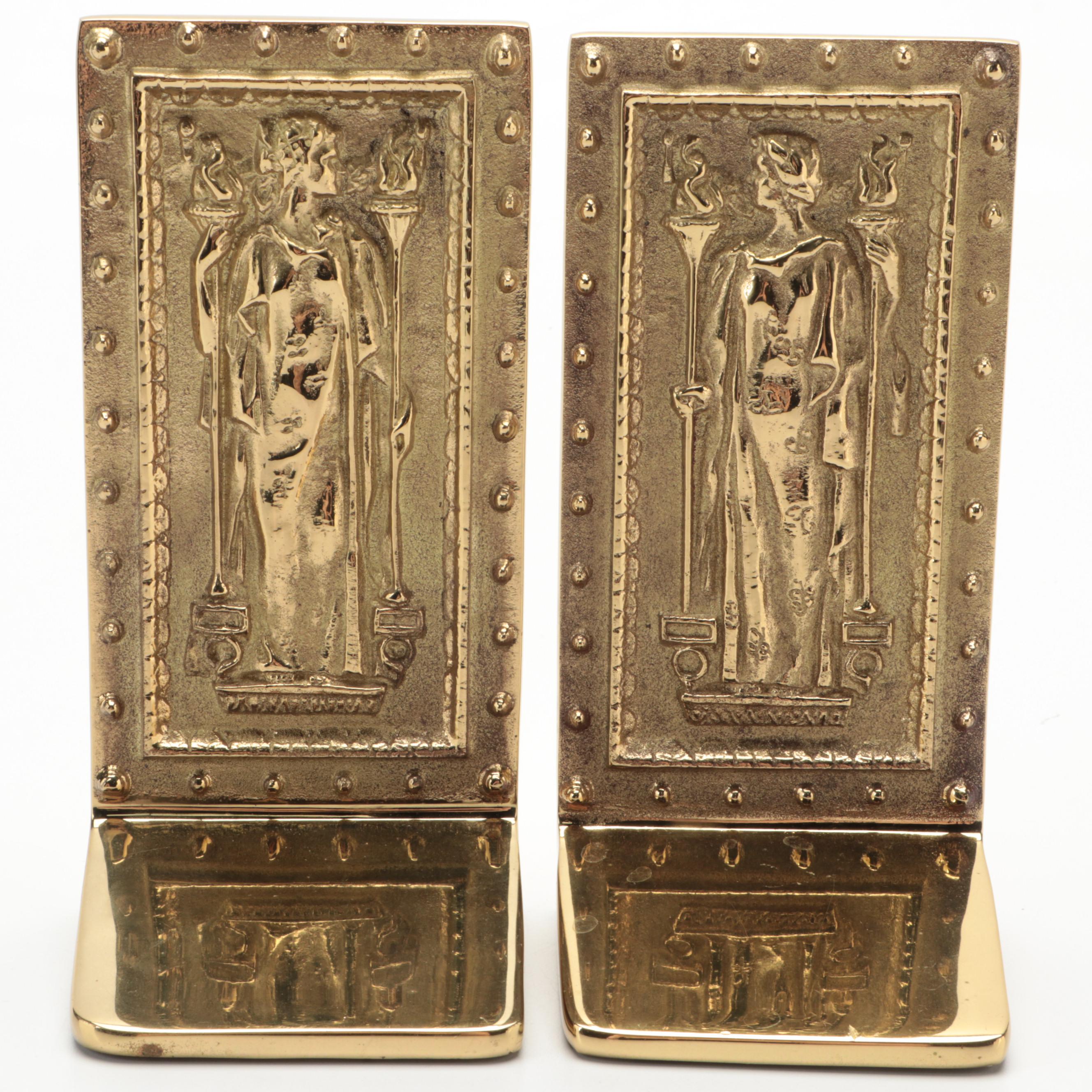 Virginia Metalcrafters Inc. The Doors to the Library of Congress Brass Bookends