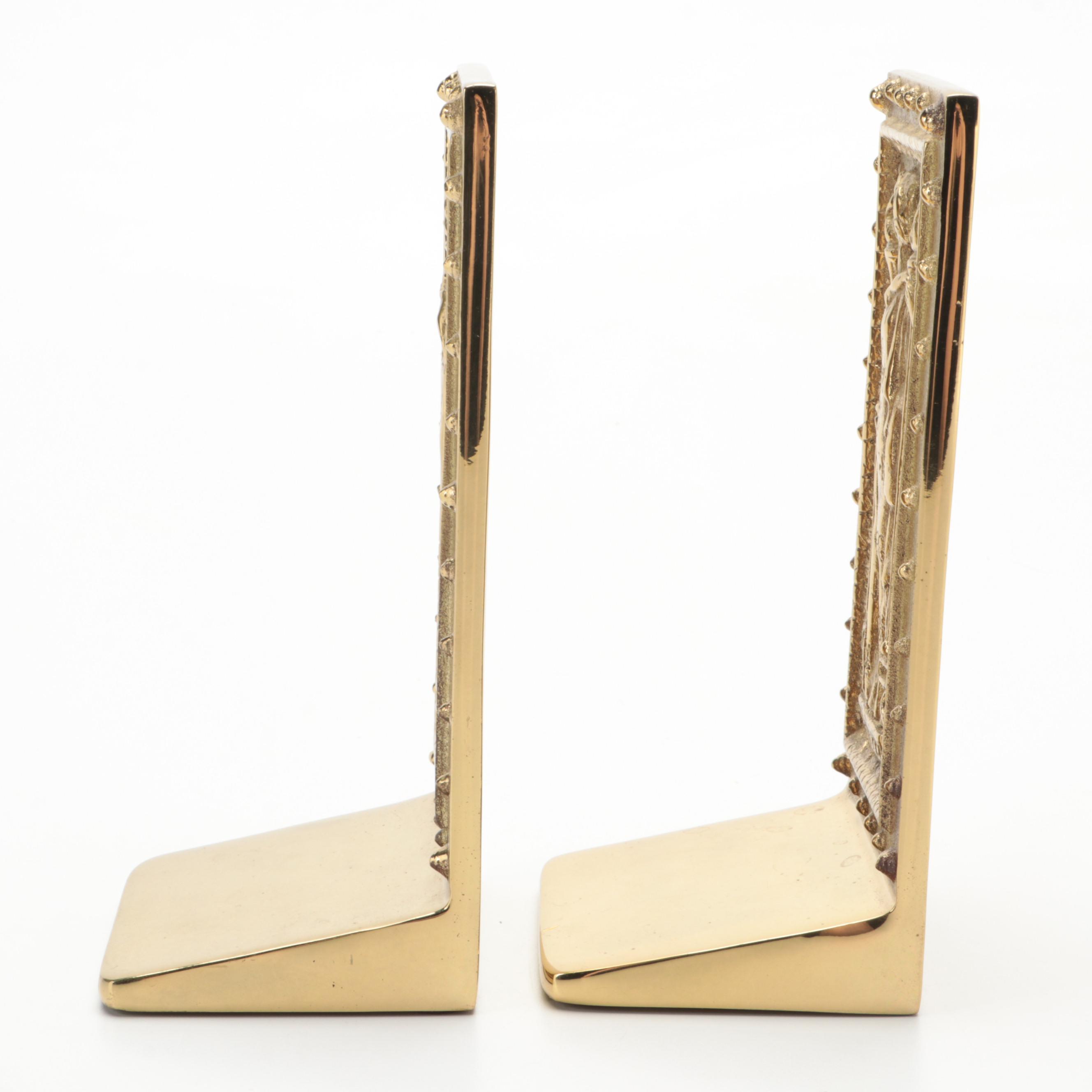 Virginia Metalcrafters Inc. The Doors to the Library of Congress Brass Bookends