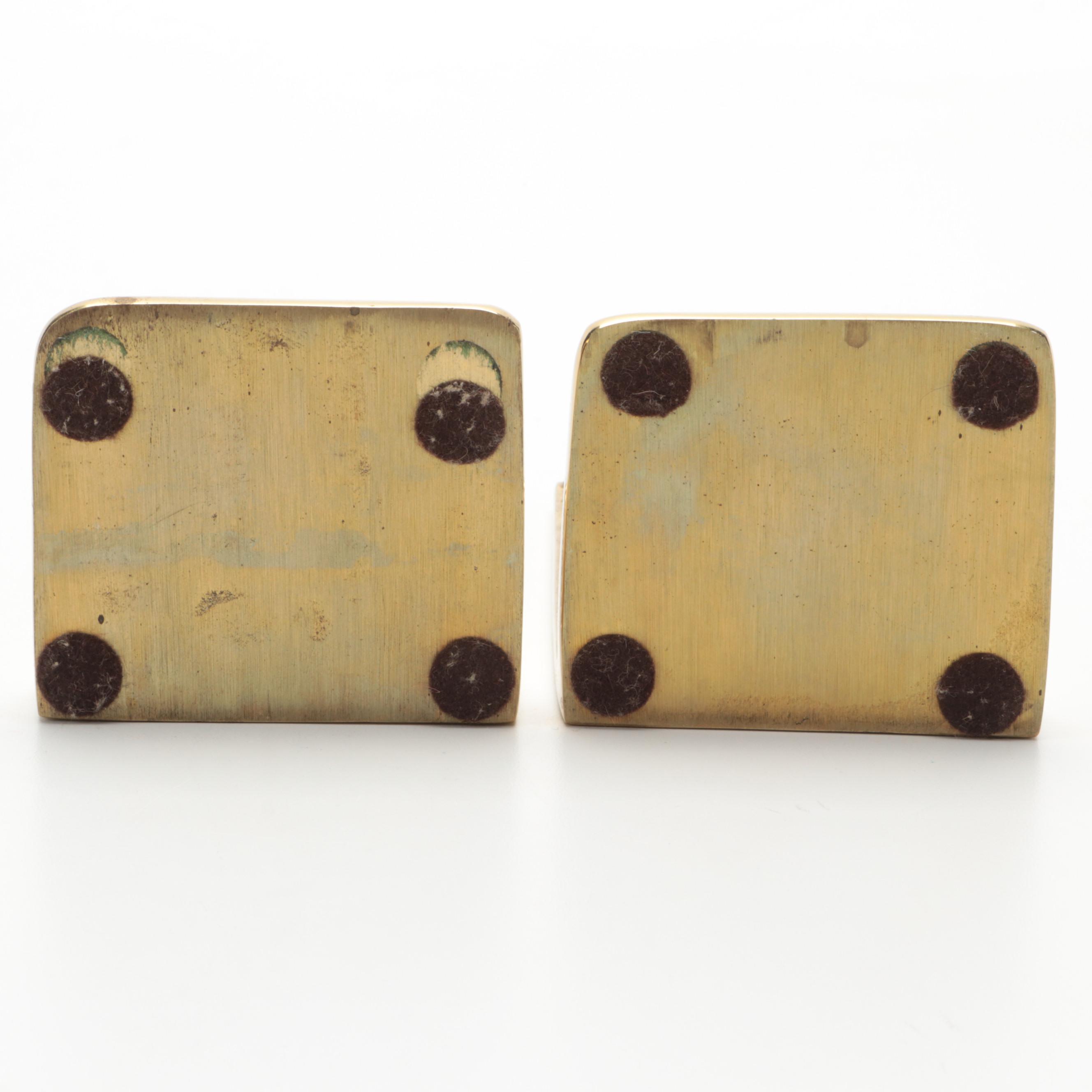 Virginia Metalcrafters Inc. The Doors to the Library of Congress Brass Bookends