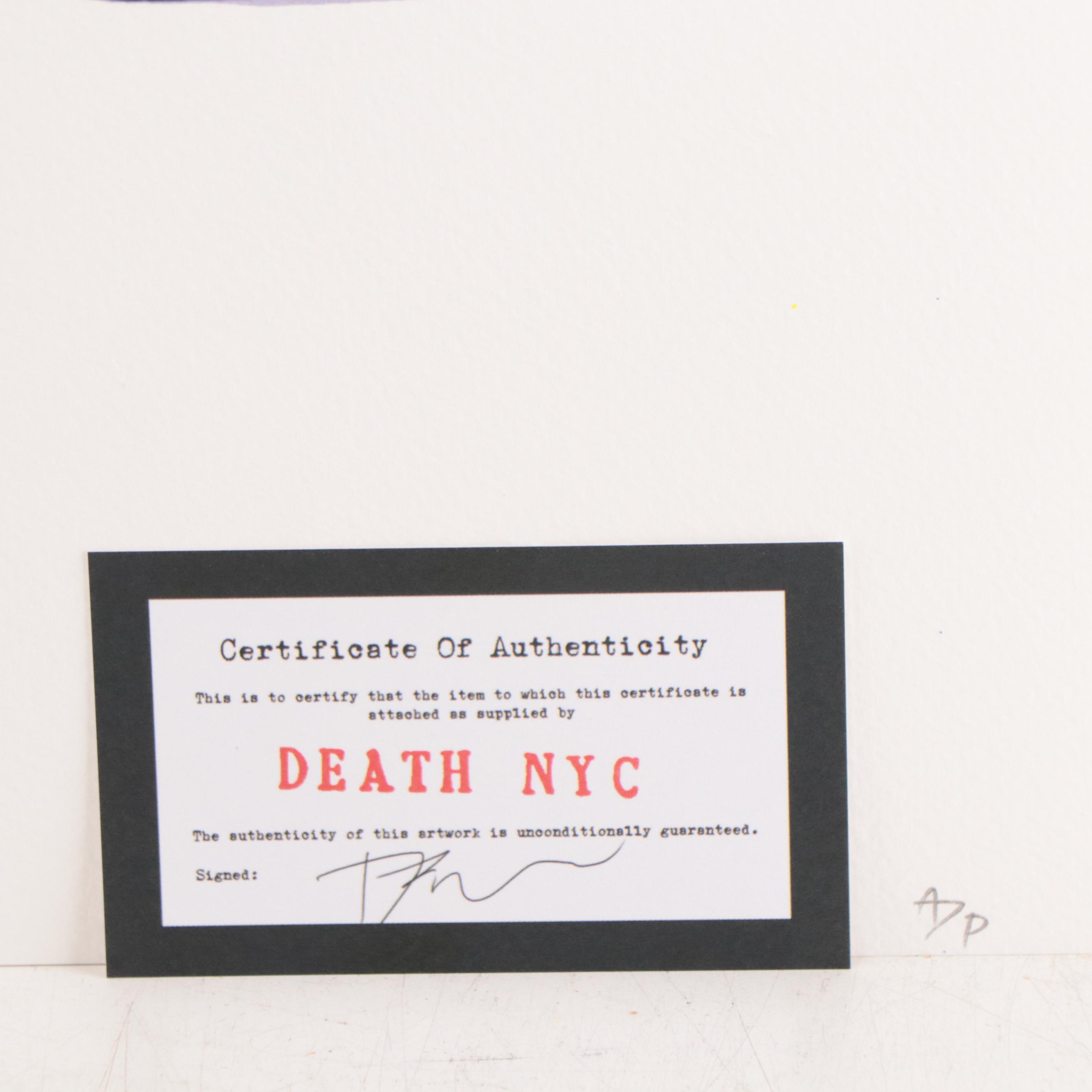 Death NYC Pop Art Graphic Print of Louis Vuitton Boxing Gloves, 2019