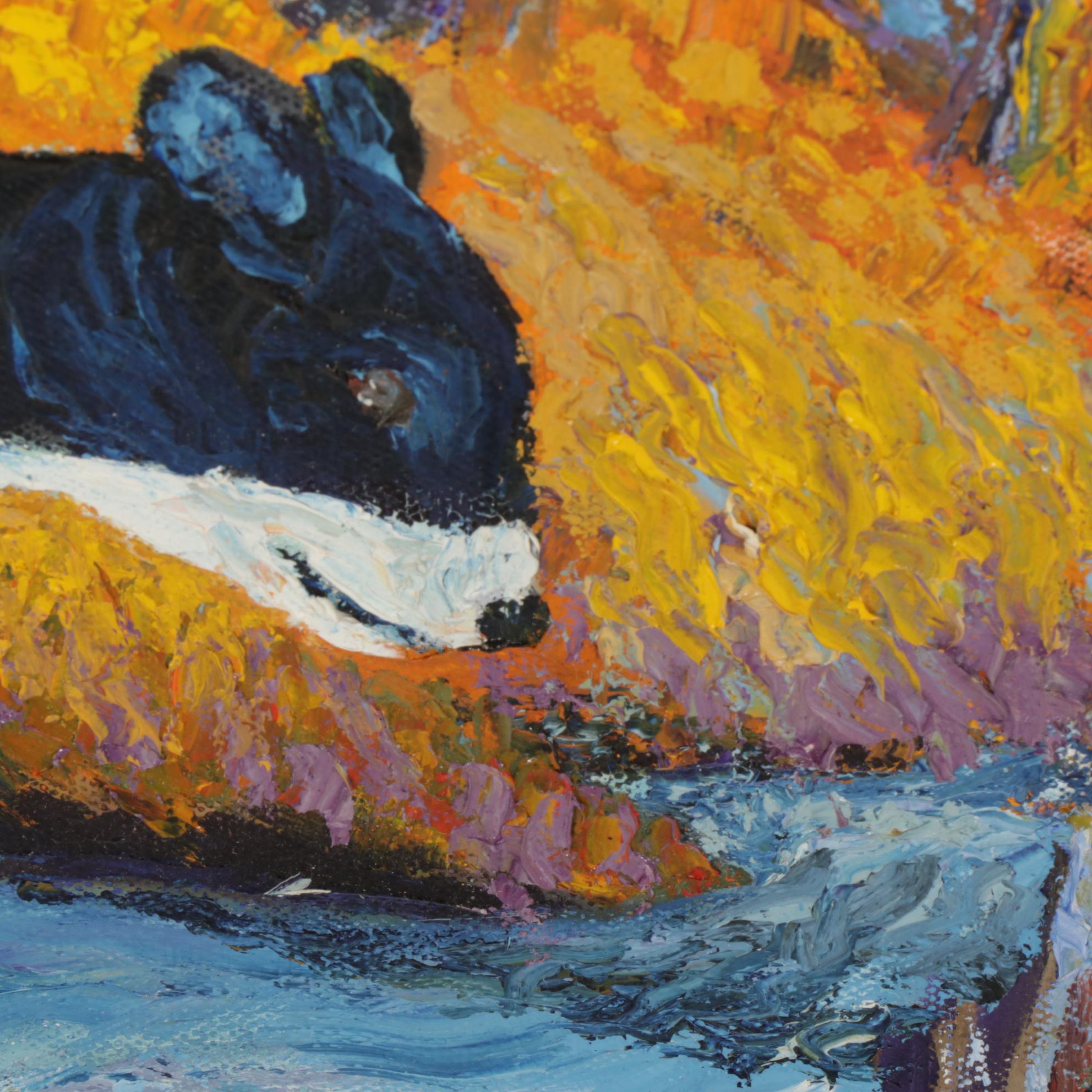 Charles Gelsleichter Oil Paintings Featuring "Bear Cub," Circa 2007
