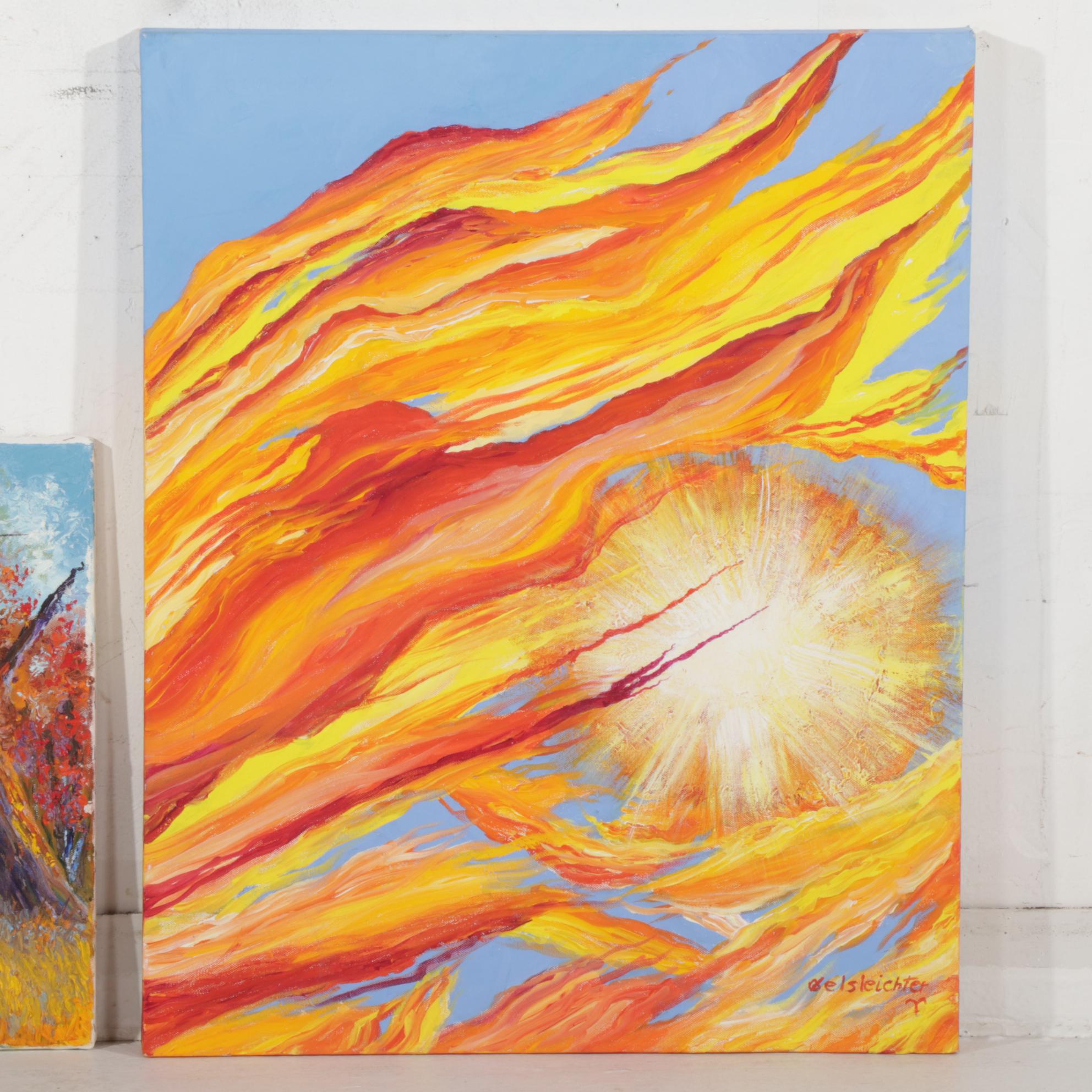 Charles Gelsleichter Oil Paintings Featuring "Bear Cub," Circa 2007