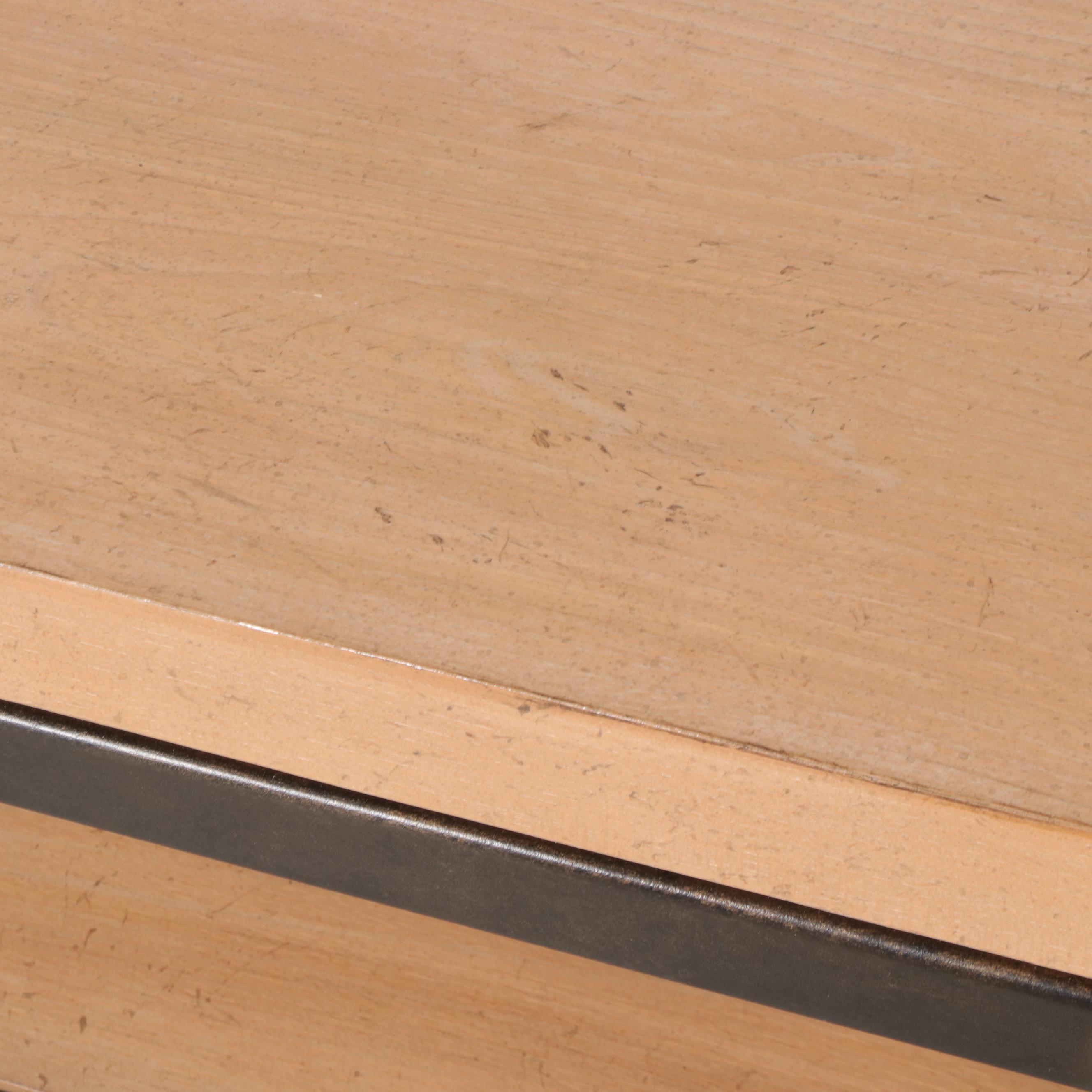 Lexington "Monterey Sands" Elm and Bronze-Patinated Metal TV Console