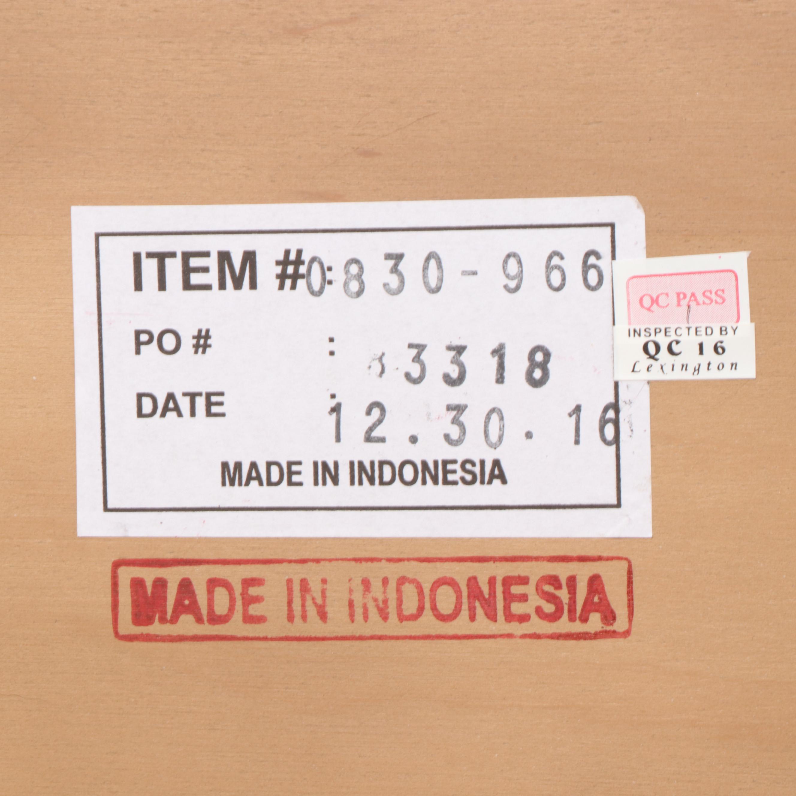 Lexington "Monterey Sands" Elm and Bronze-Patinated Metal TV Console