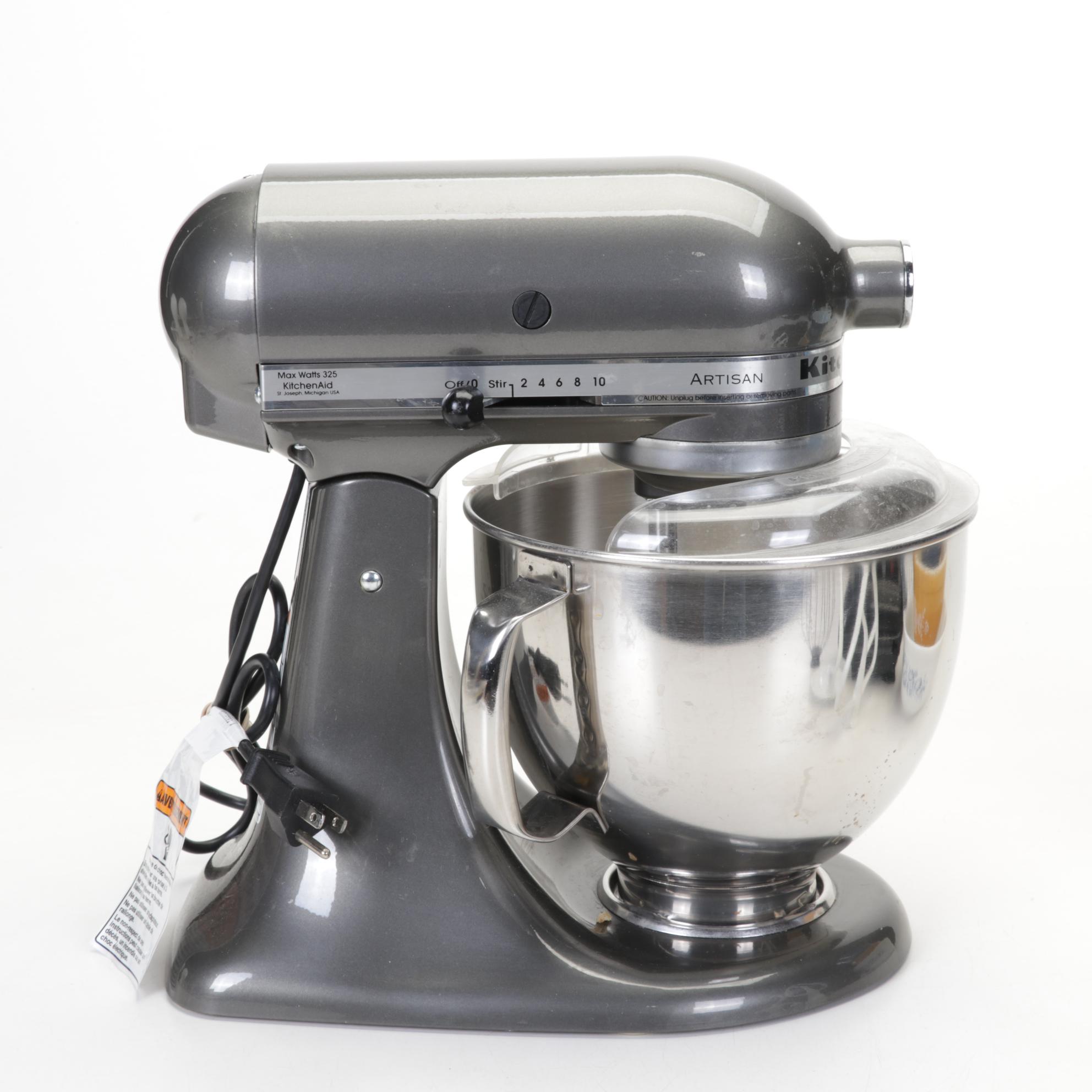 KitchenAid Mixer with Other Waffle Iron and Pyrex Mixing Bowls and Casseroles