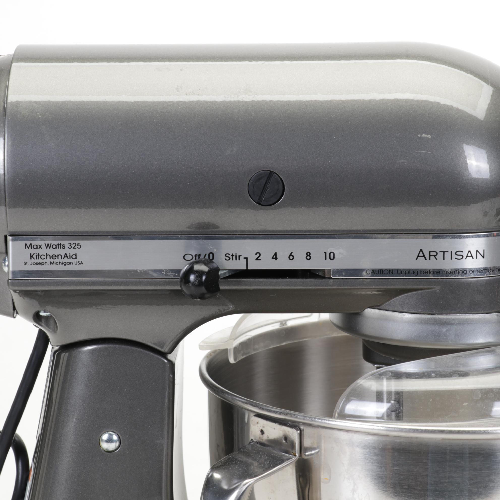 KitchenAid Mixer with Other Waffle Iron and Pyrex Mixing Bowls and Casseroles