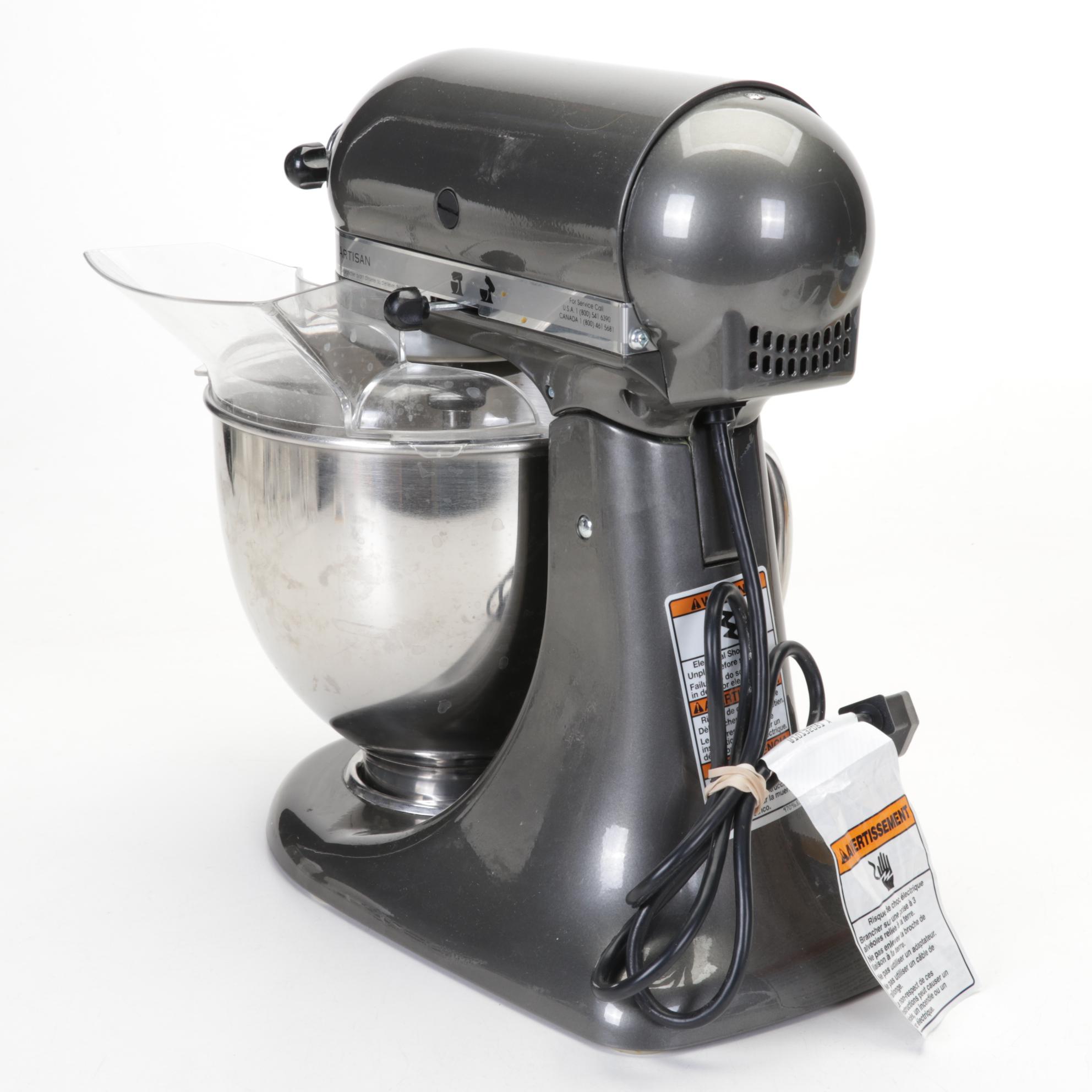 KitchenAid Mixer with Other Waffle Iron and Pyrex Mixing Bowls and Casseroles