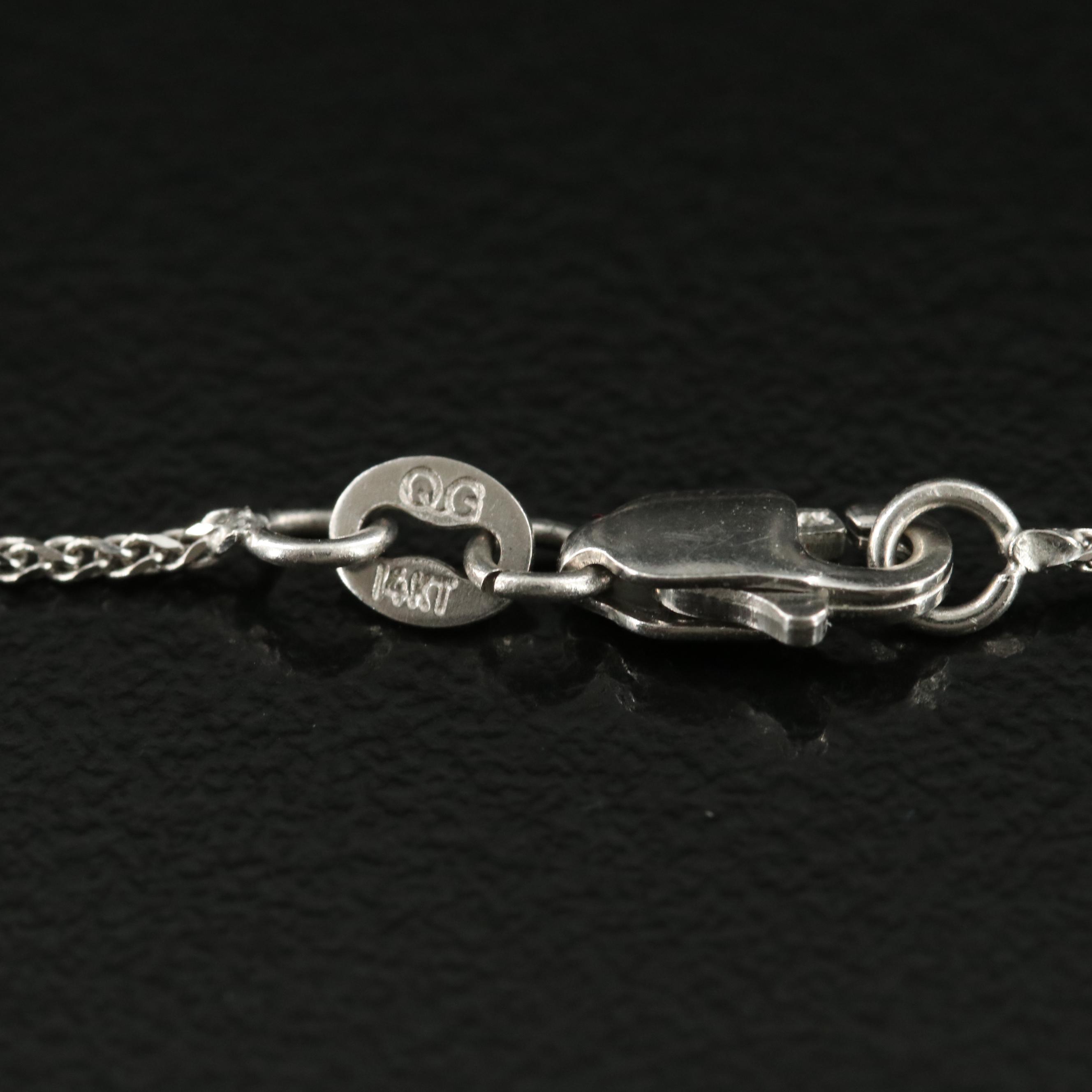 Art Deco Platinum 3.89 CTW Diamond and Sapphire Converter Pendant Necklace