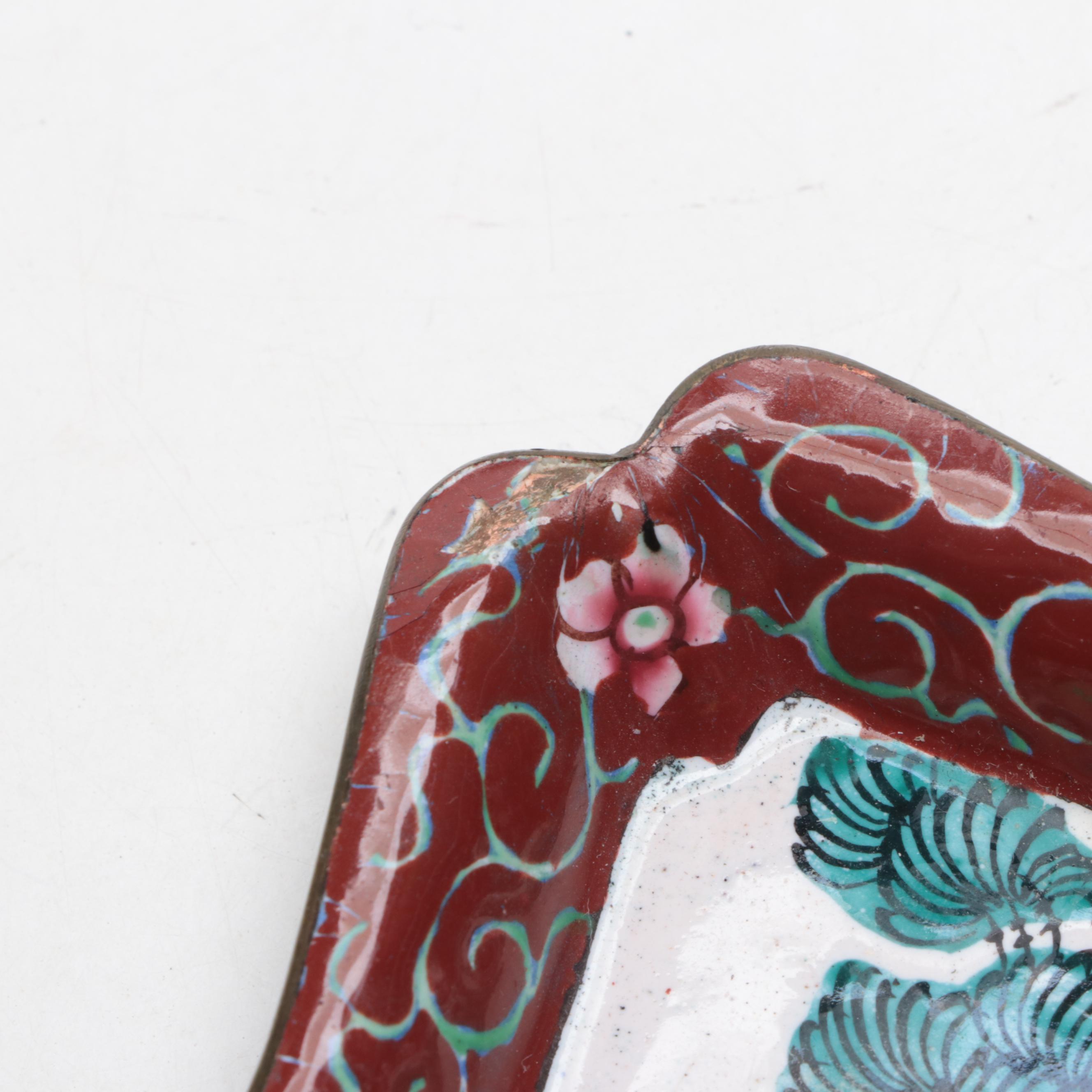 Cloisonné Trinket Boxes, Snuff Bottle, Miniatures and More