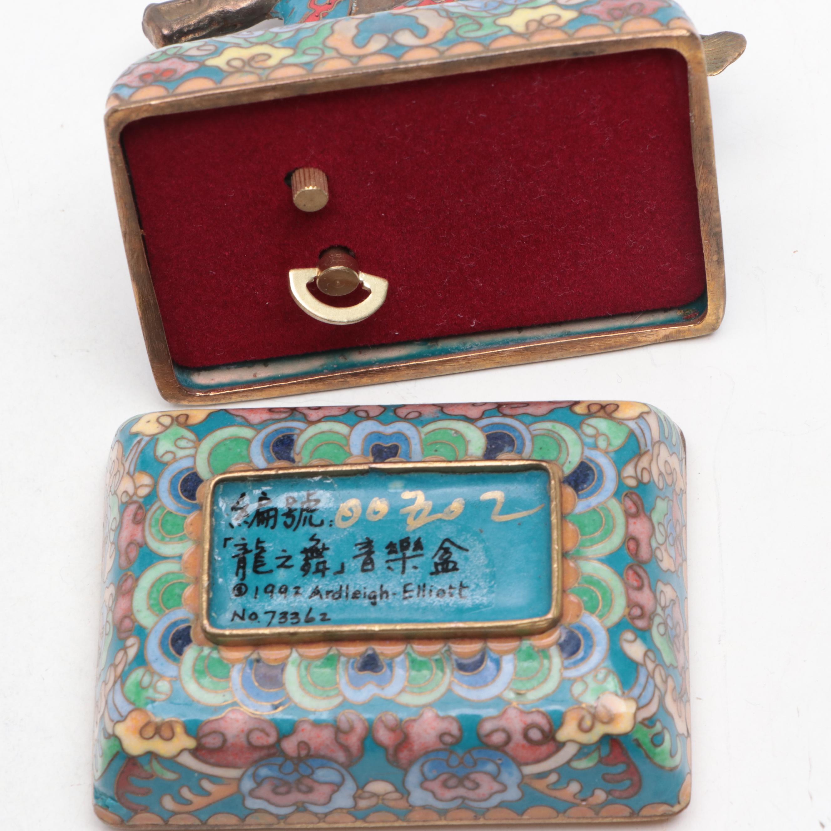 Cloisonné Trinket Boxes, Snuff Bottle, Miniatures and More