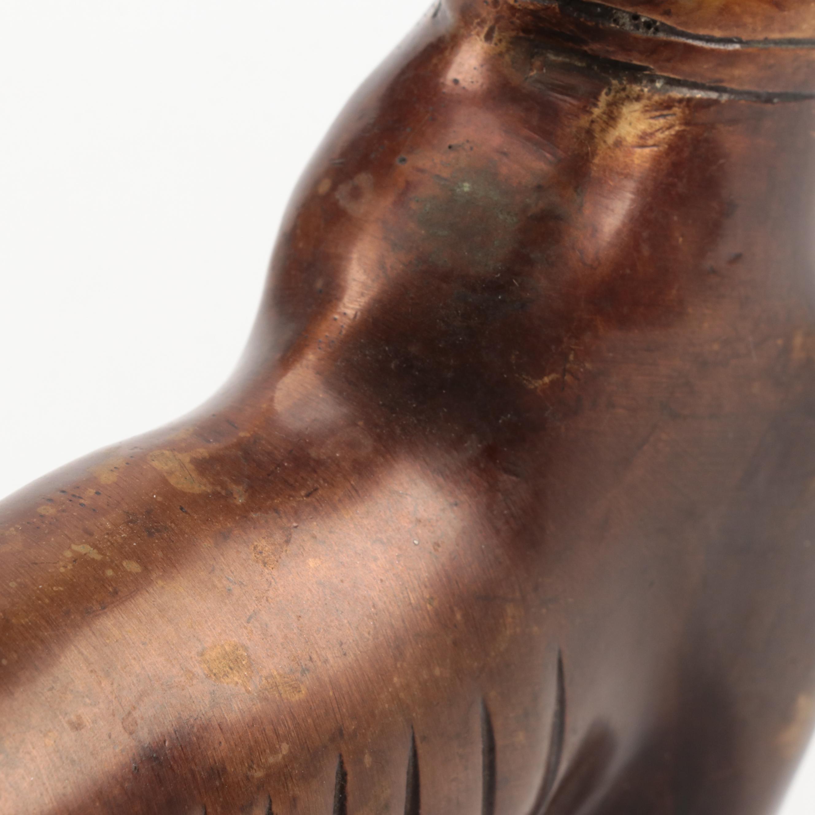 Bronze-Patinated Brass Figure of a Whippet