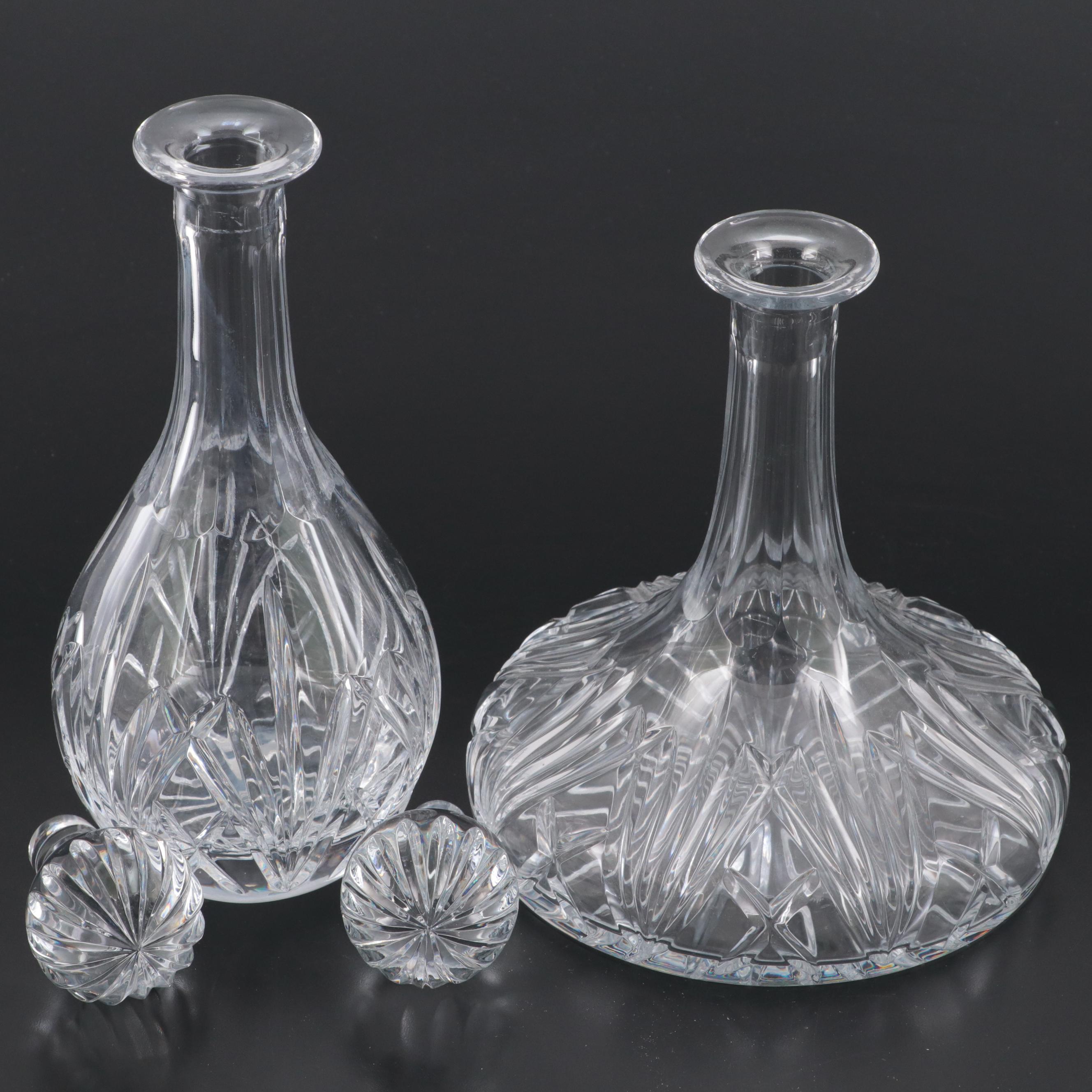 Marquis by Waterford "Brookside" Crystal Ships and Wine Decanters