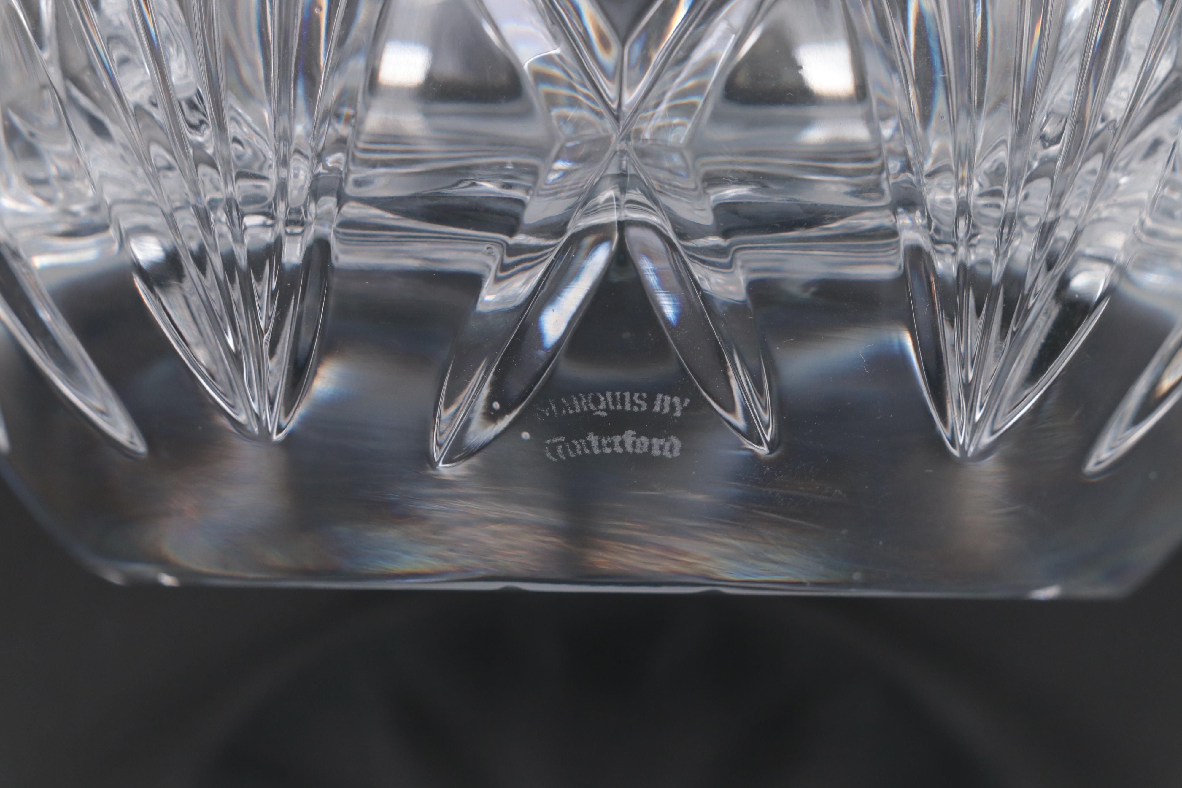 Marquis by Waterford "Brookside" Crystal Ships and Wine Decanters
