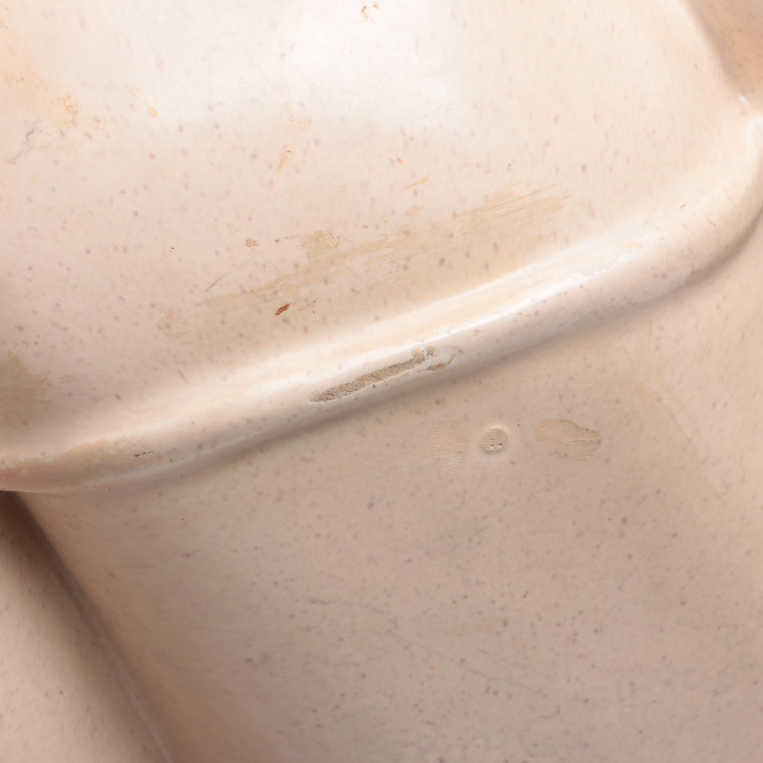 California Originals Pottery Taupe and Gold Lustre Divided Tray