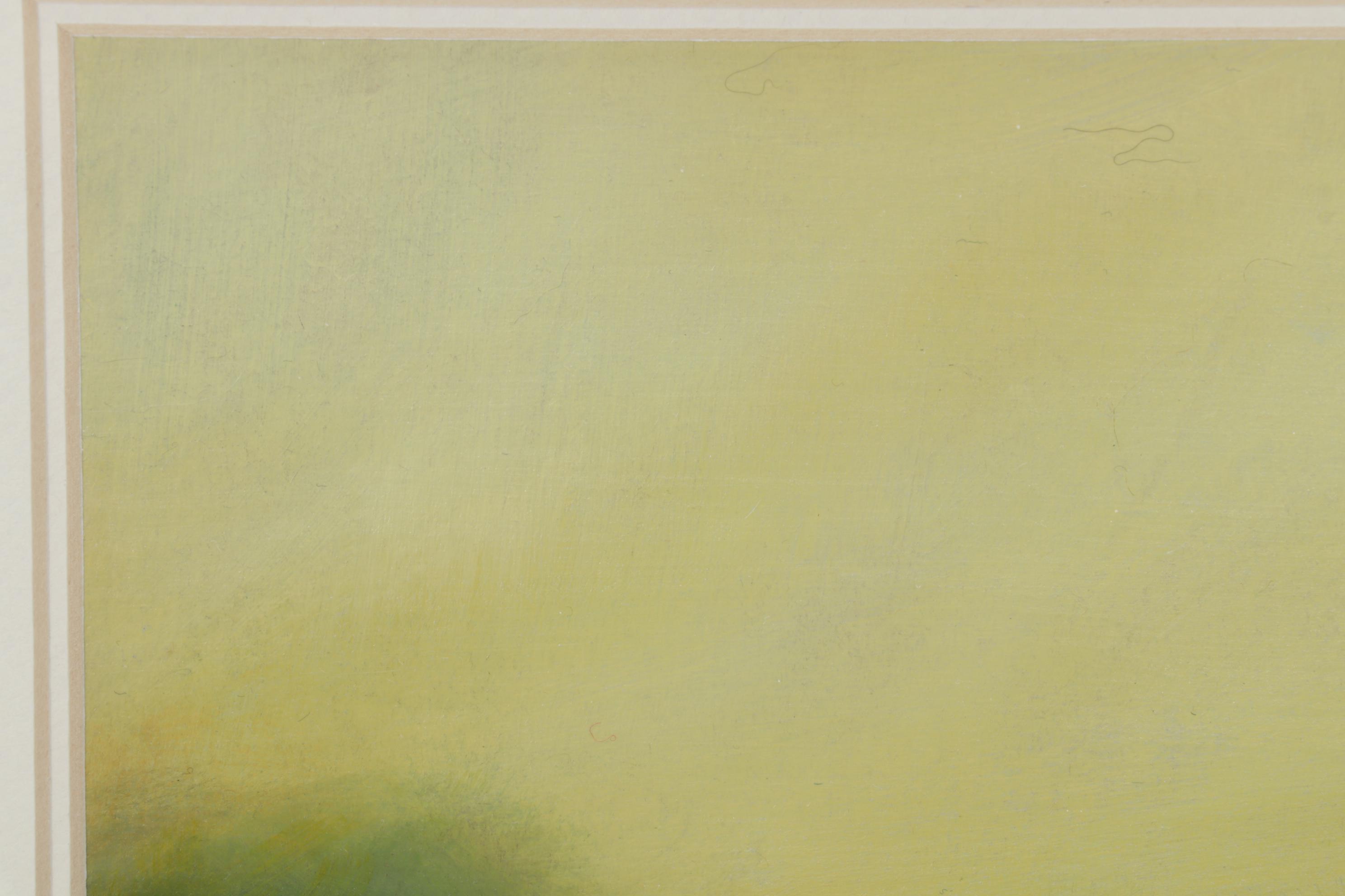 Sallie Carlson Landscape Acrylic Painting "Serenity," 21st Century