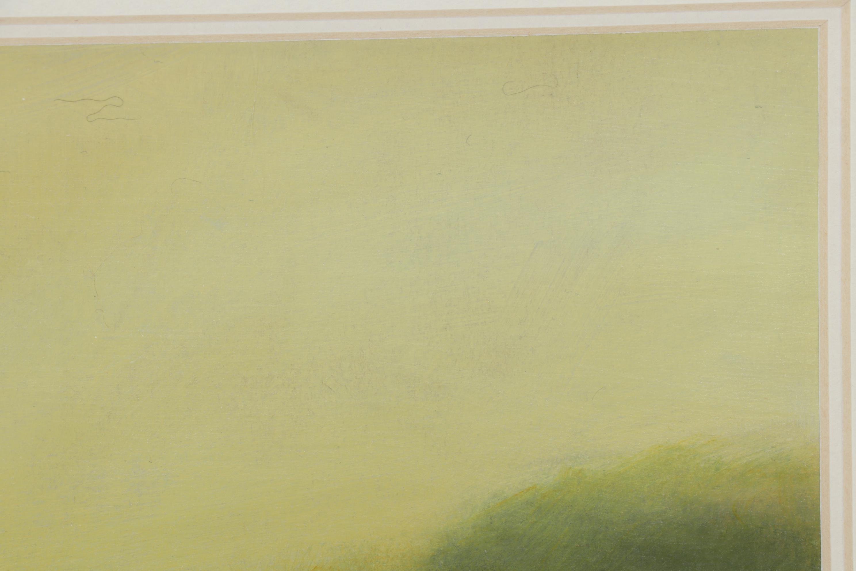 Sallie Carlson Landscape Acrylic Painting "Serenity," 21st Century