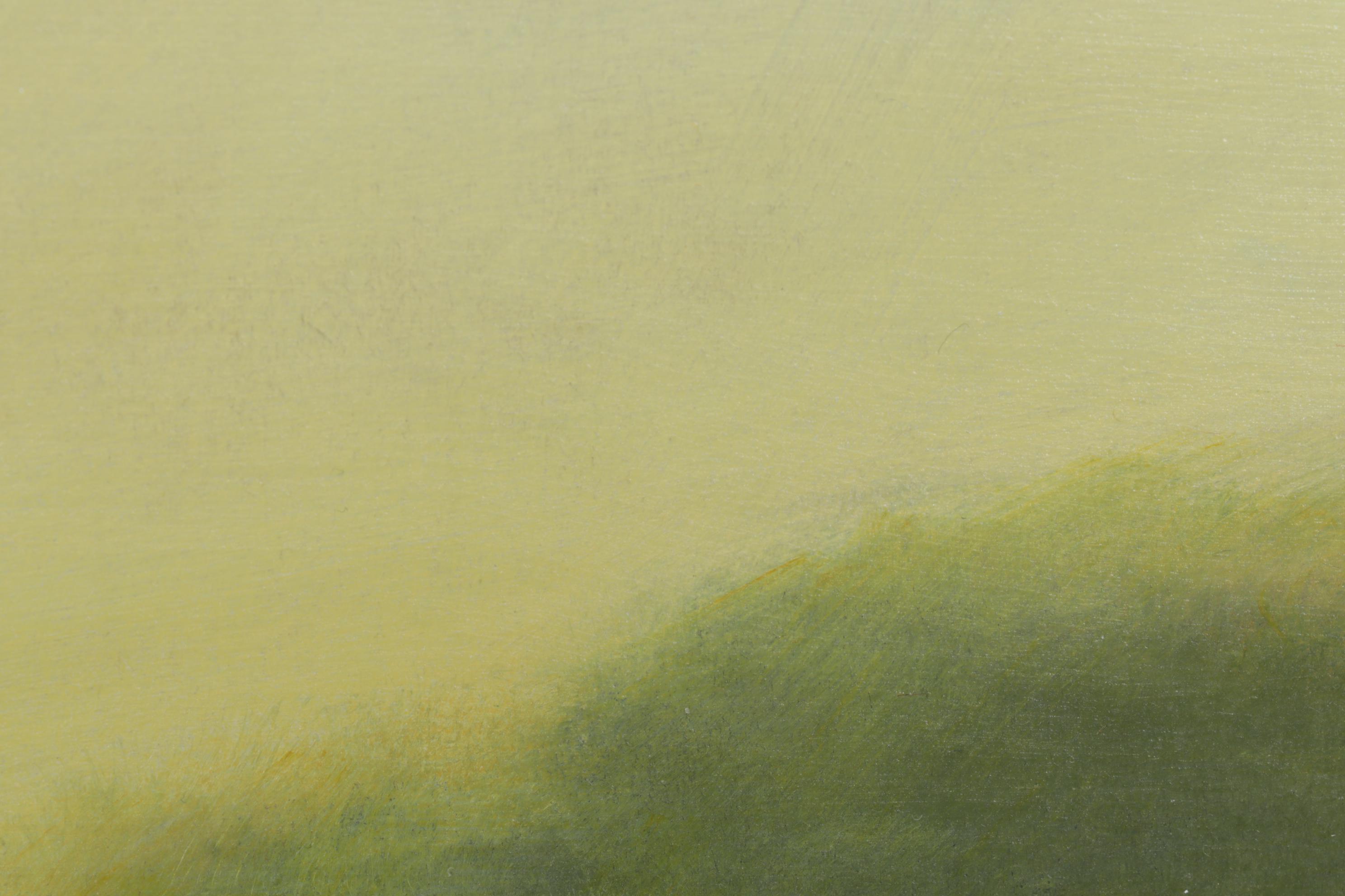 Sallie Carlson Landscape Acrylic Painting "Serenity," 21st Century