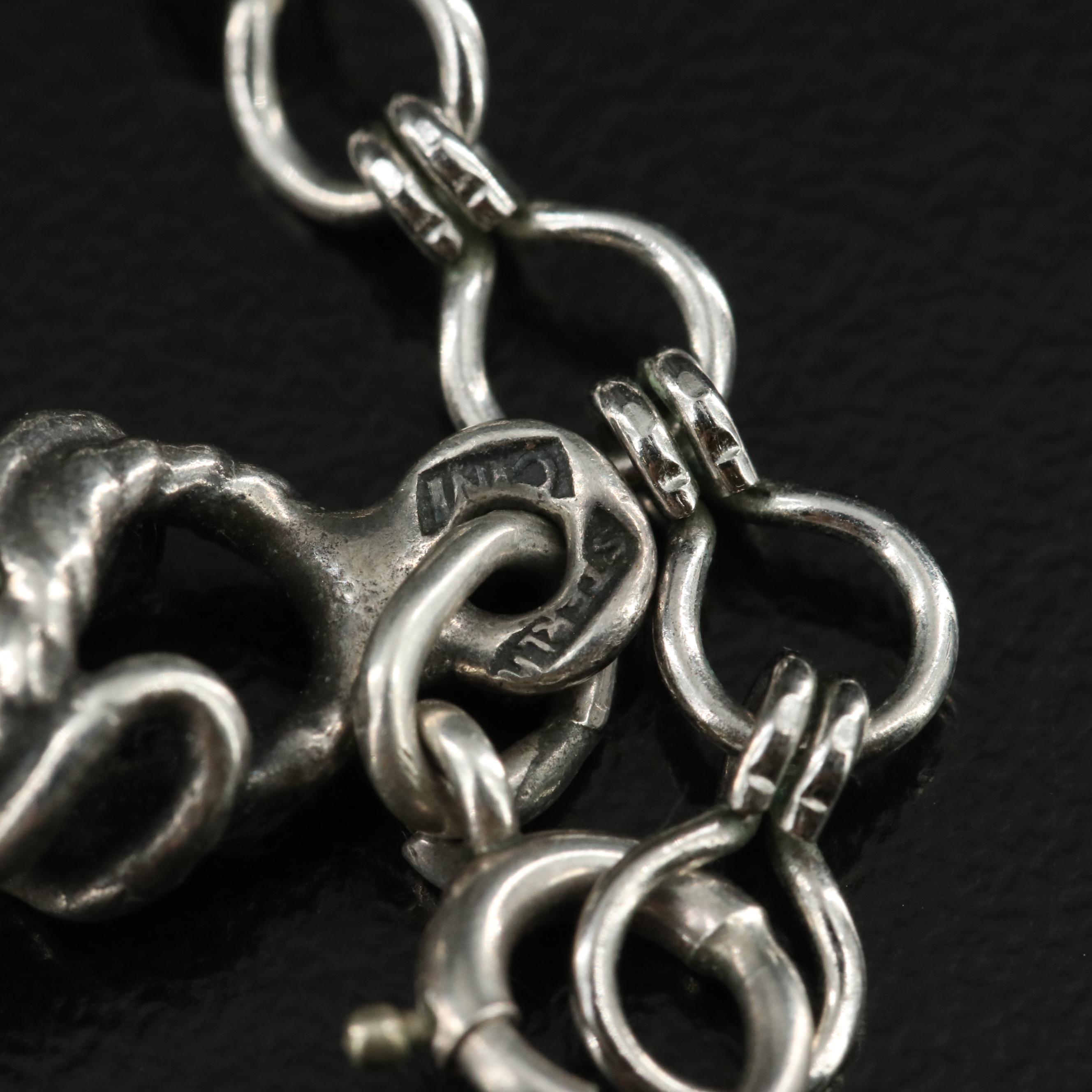 Sterling Fancy Link Necklace