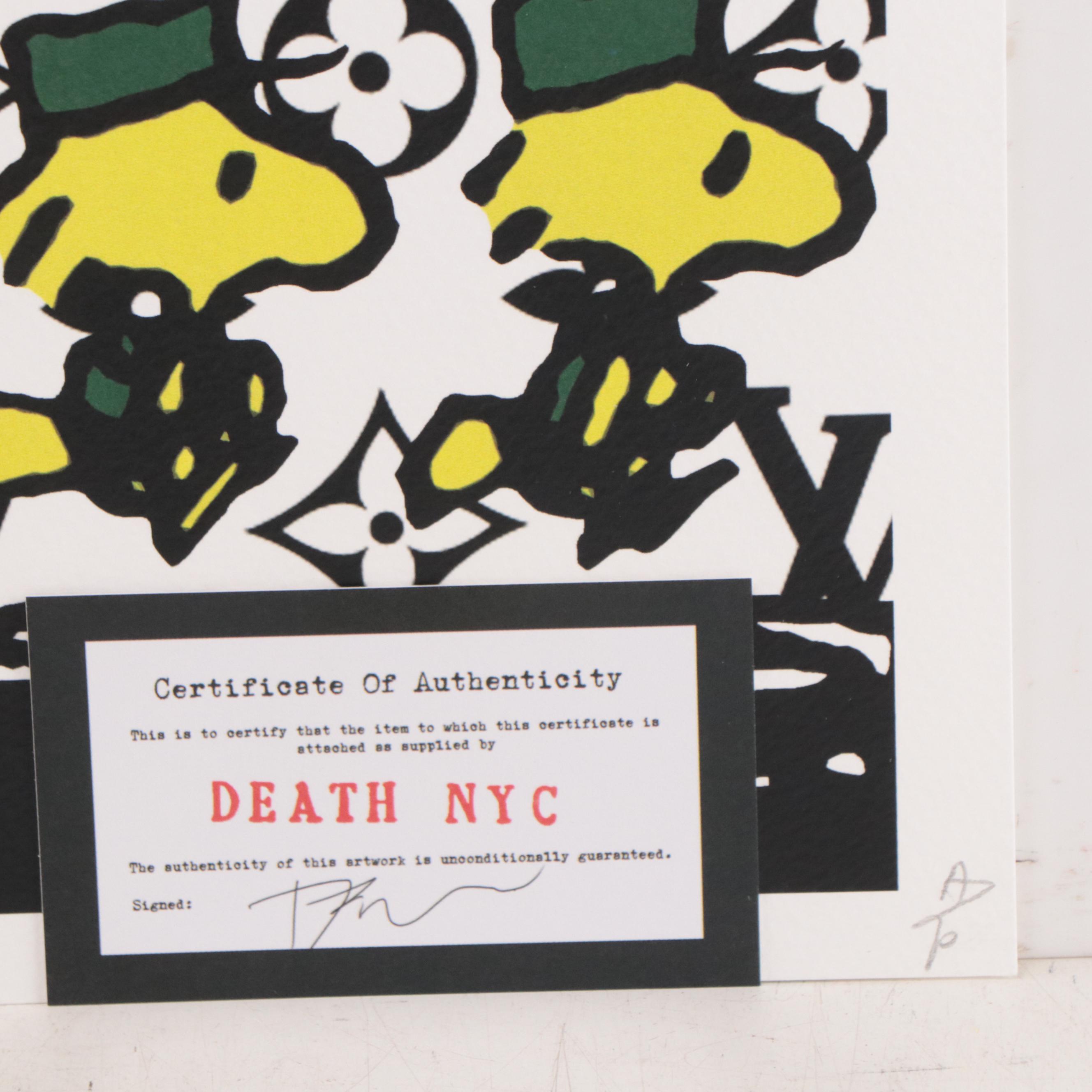 Death NYC Pop Art Graphic Print of Peanuts, 2020