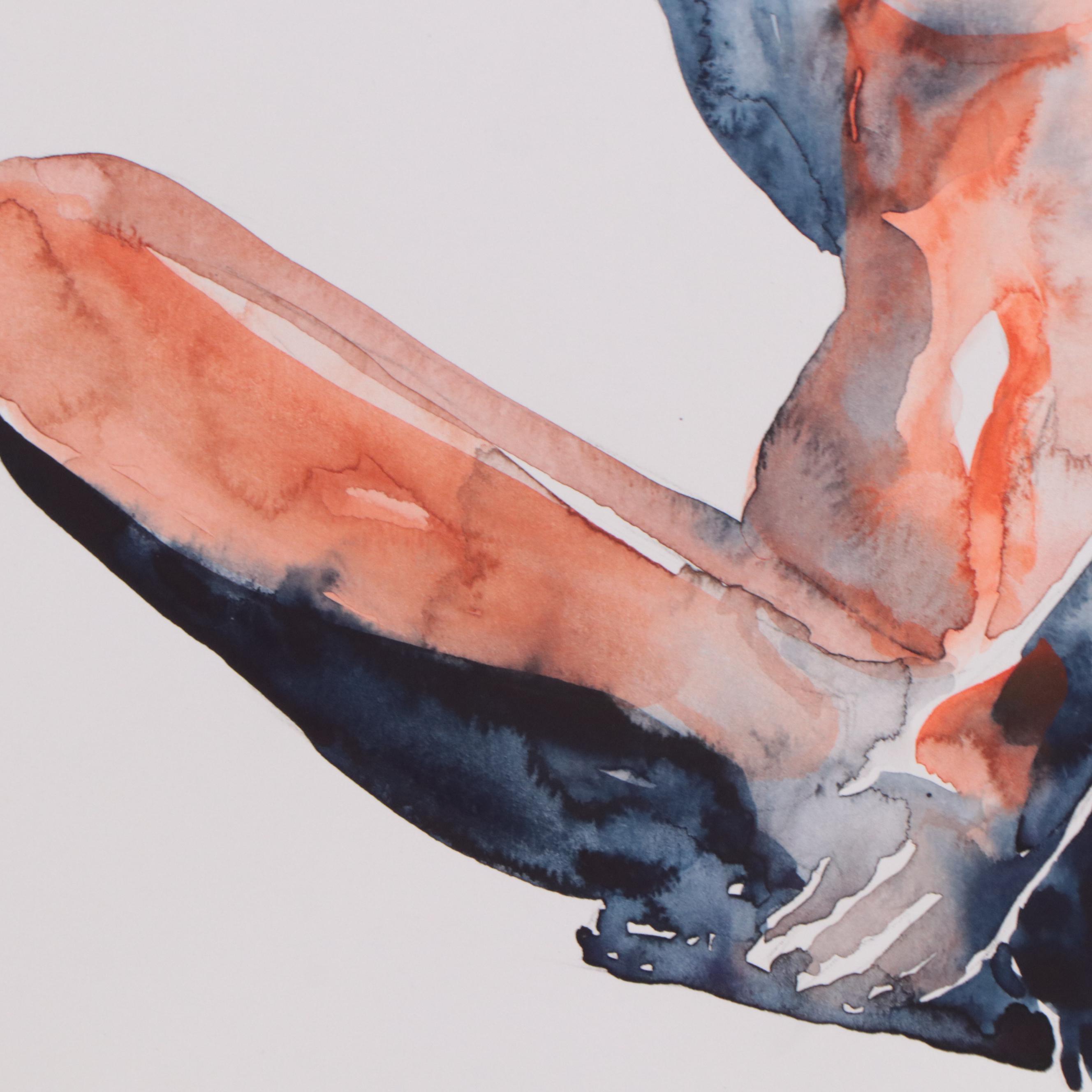 Olga Dolzhikova Watercolor Painting of Nude, 2022