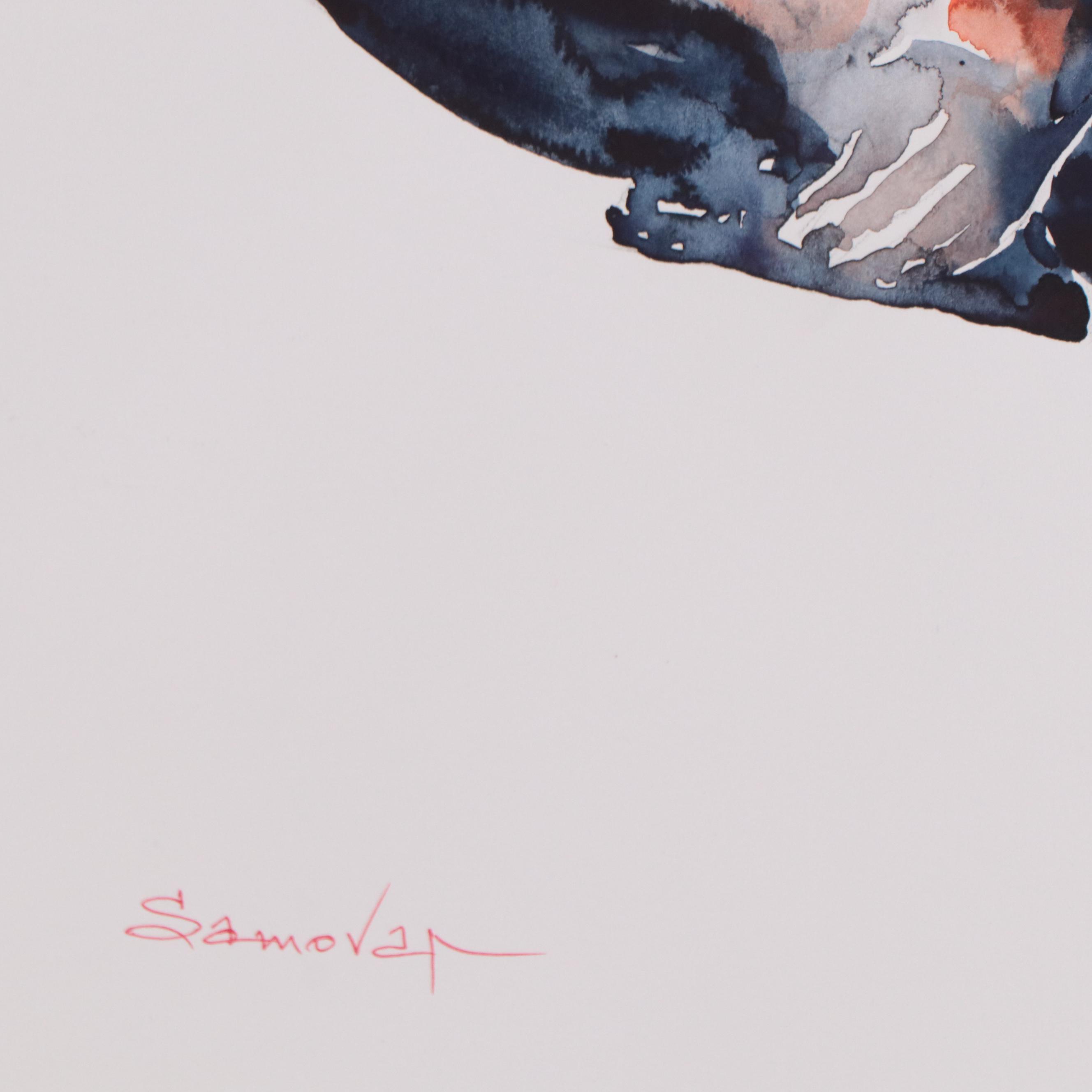 Olga Dolzhikova Watercolor Painting of Nude, 2022