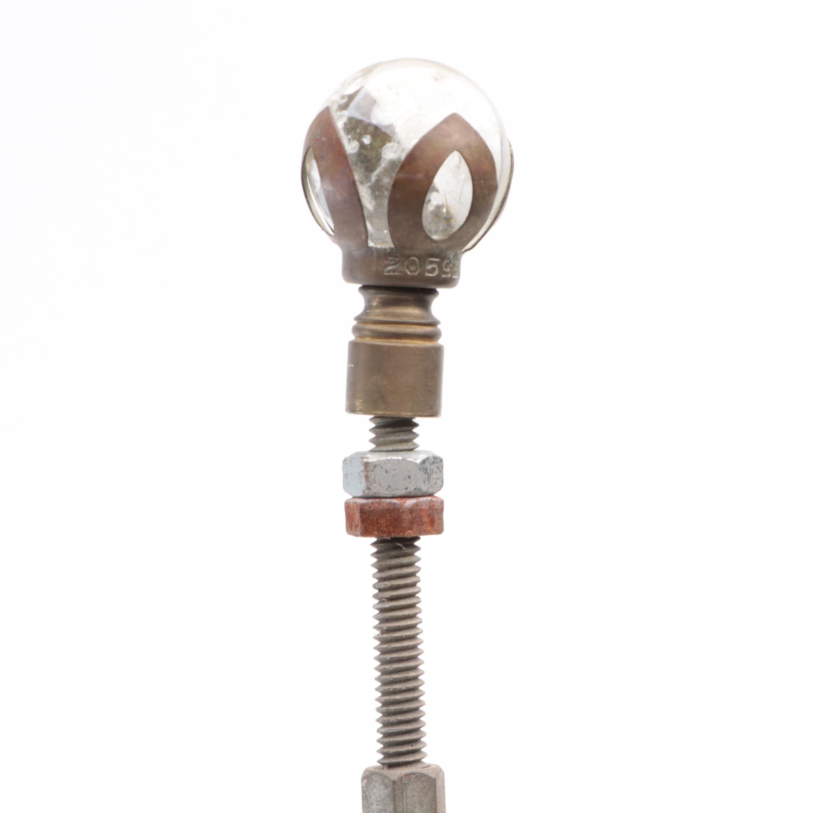 Asian Inspired Chalkware Figural Table Lamp