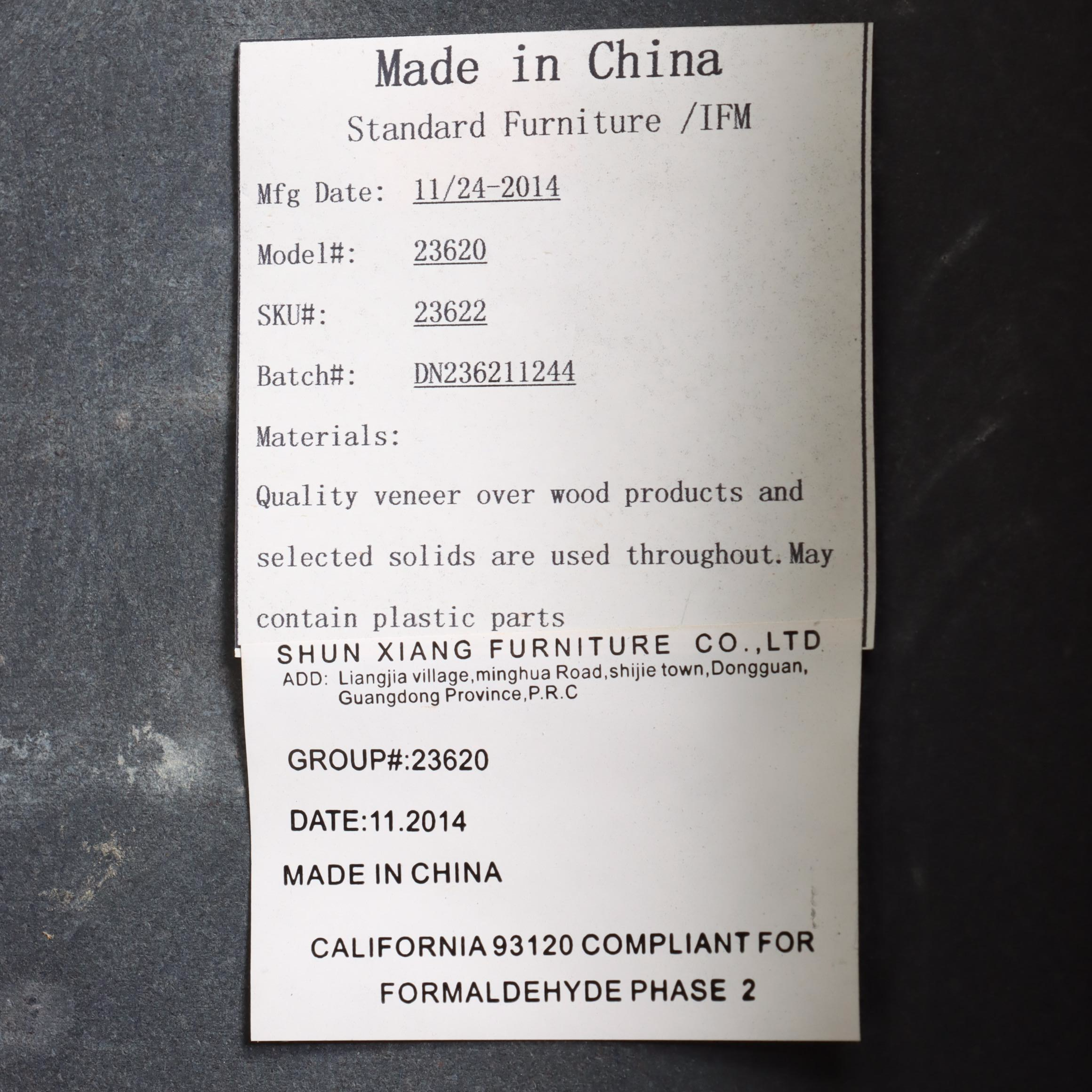 Pair of Standard Furniture "Bella" Faux-Marble Side Tables in Deep Brown Finish