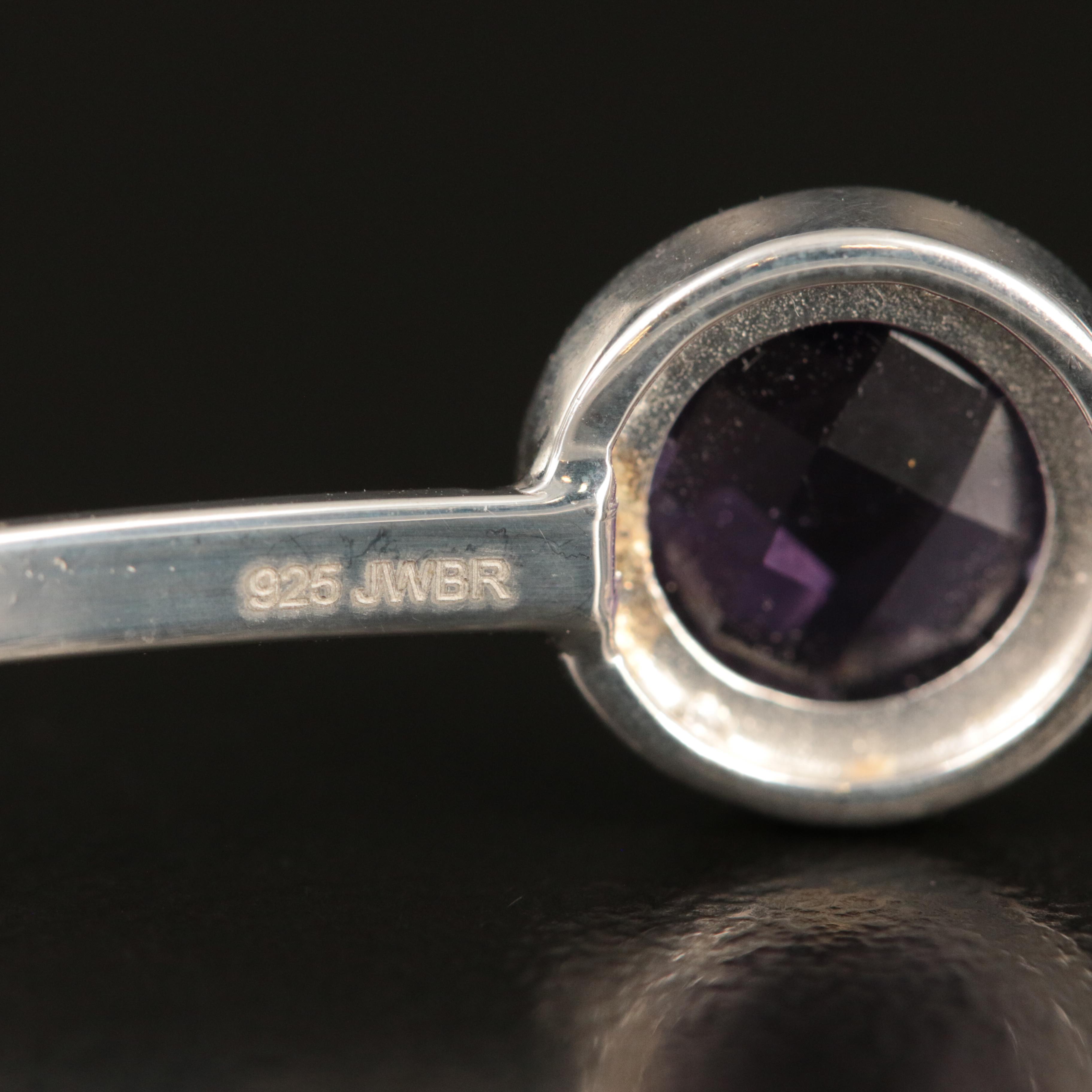 Sterling Amethyst Bangle