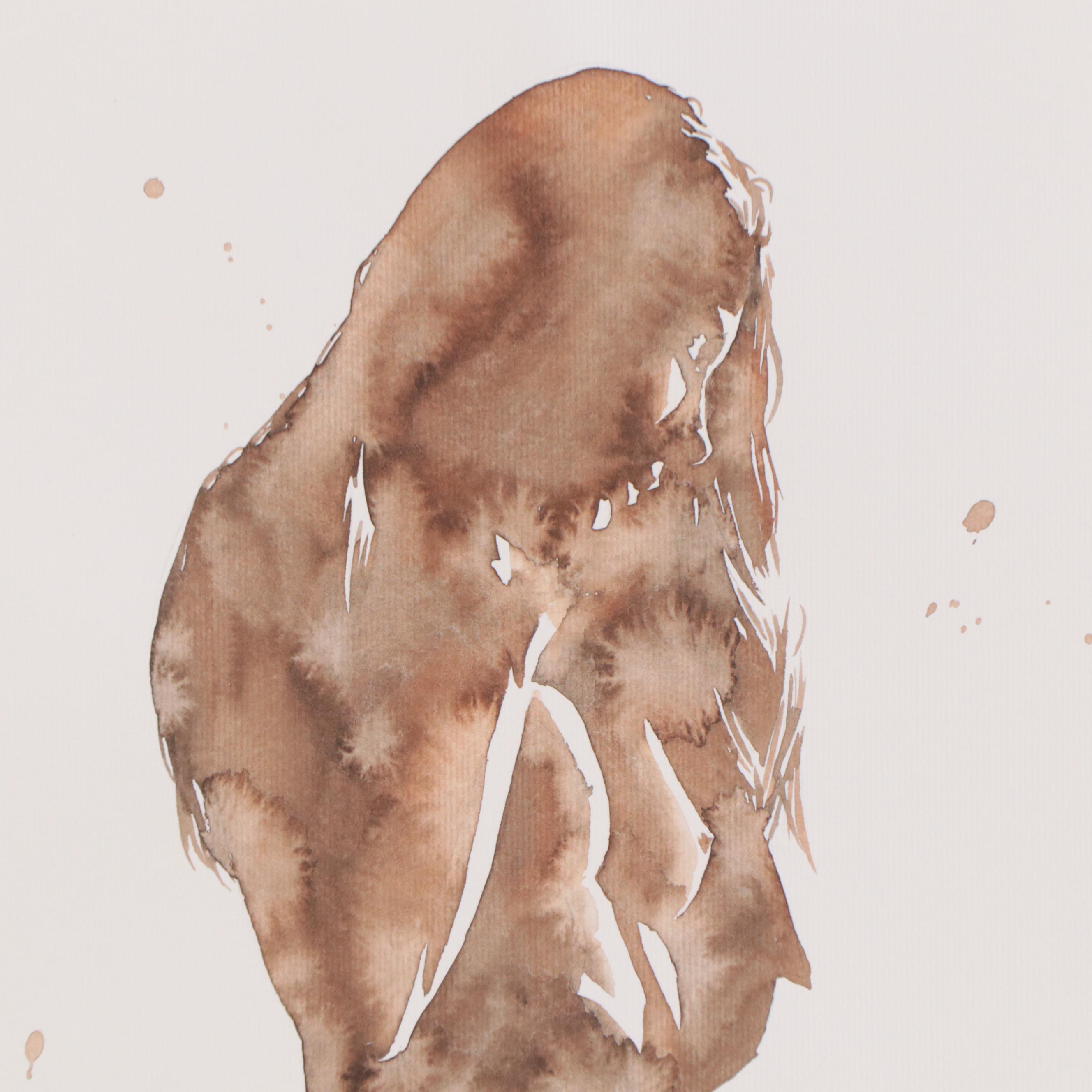 Watercolor Painting of Nude, 2022