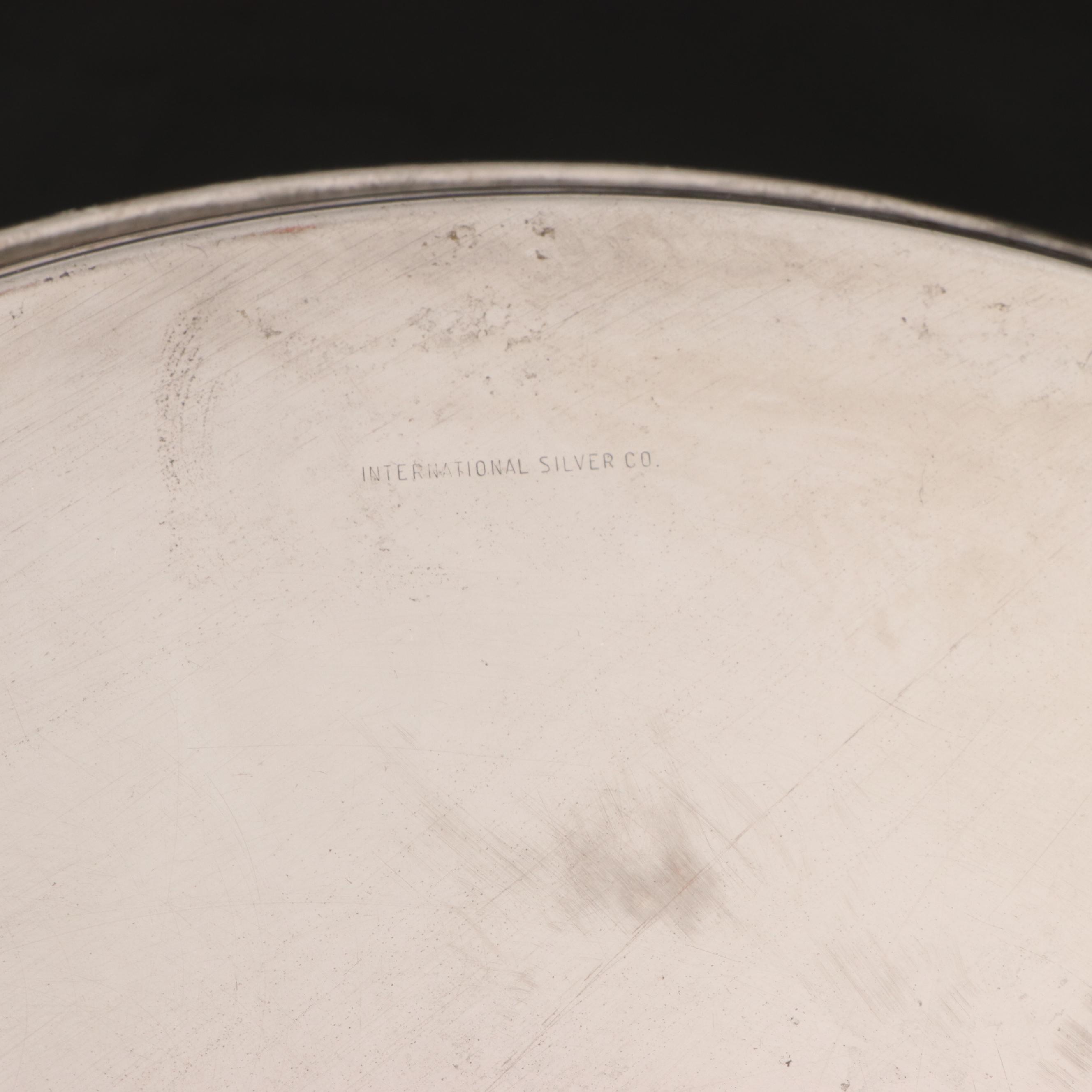 Rogers Bros "First Love" Silver Plate Flatware with Silver Plate Serveware