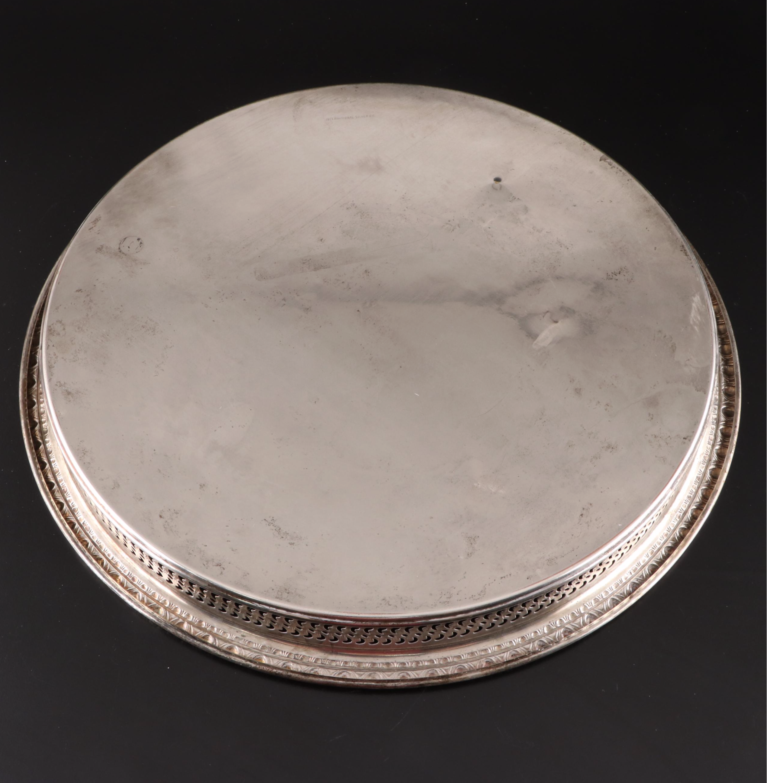 Rogers Bros "First Love" Silver Plate Flatware with Silver Plate Serveware