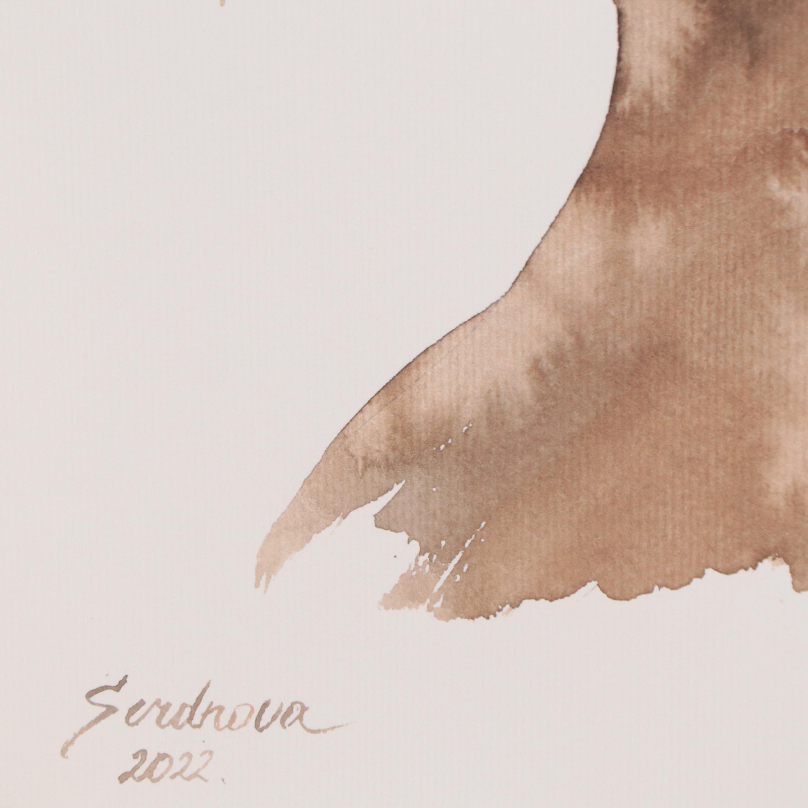 Watercolor Painting of Nude, 2022