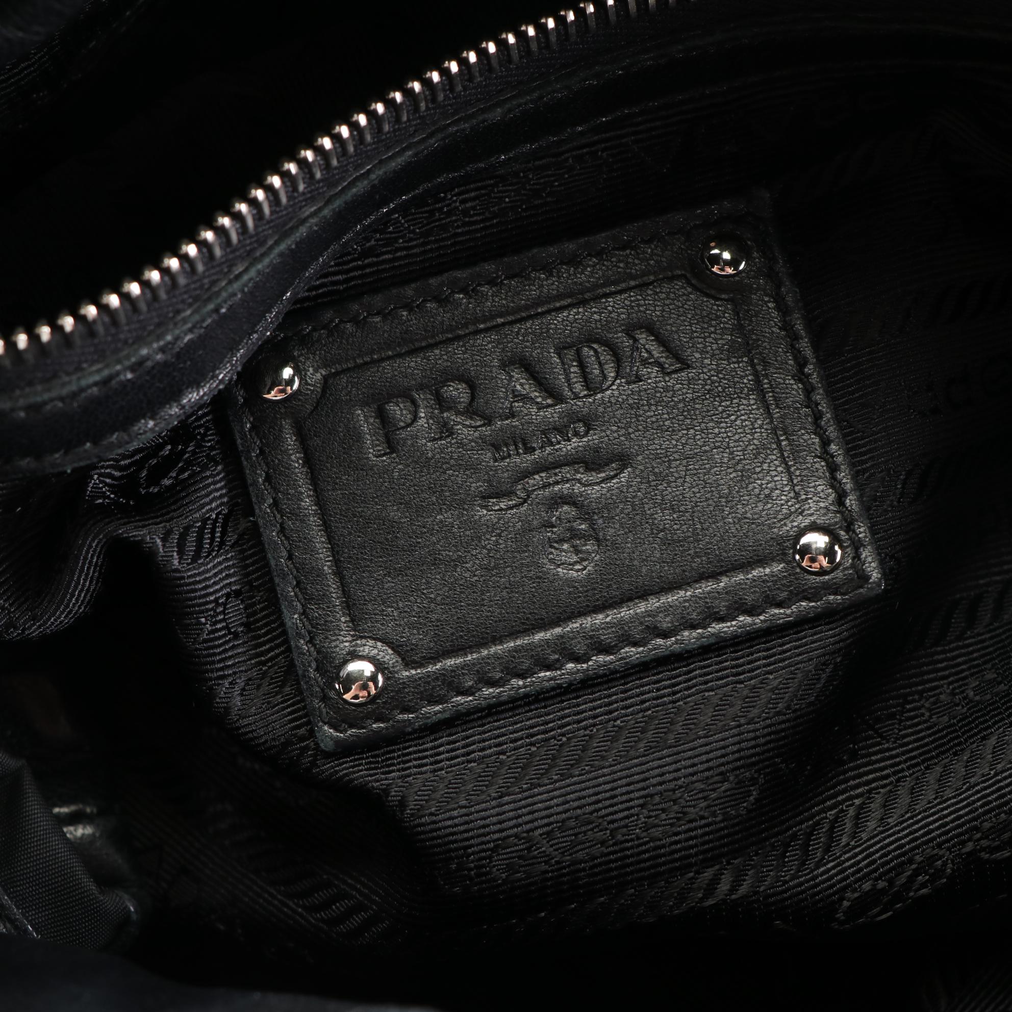 Prada Leather and Nylon Handbag