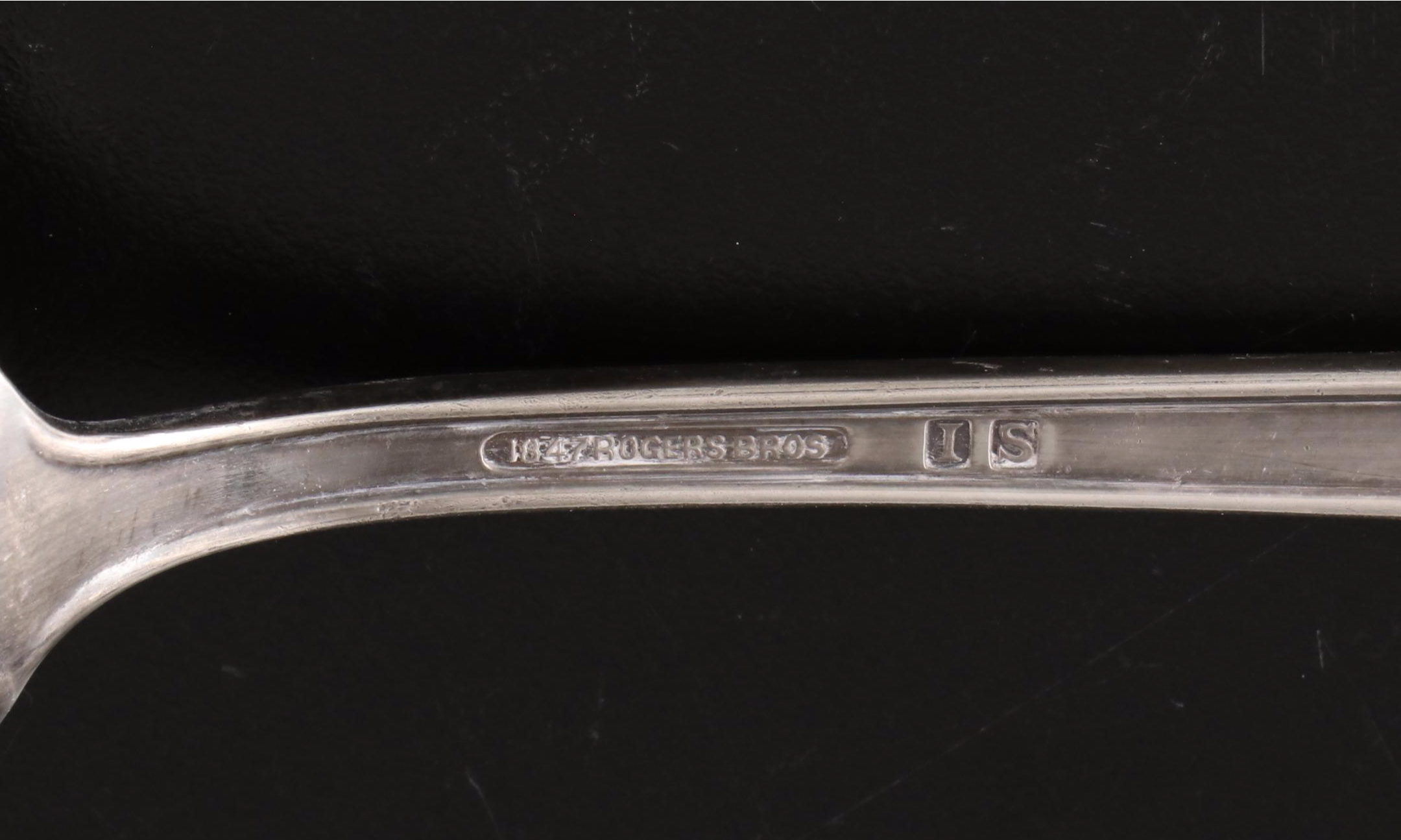 Rogers Bros "First Love" Silver Plate Flatware with Silver Plate Serveware