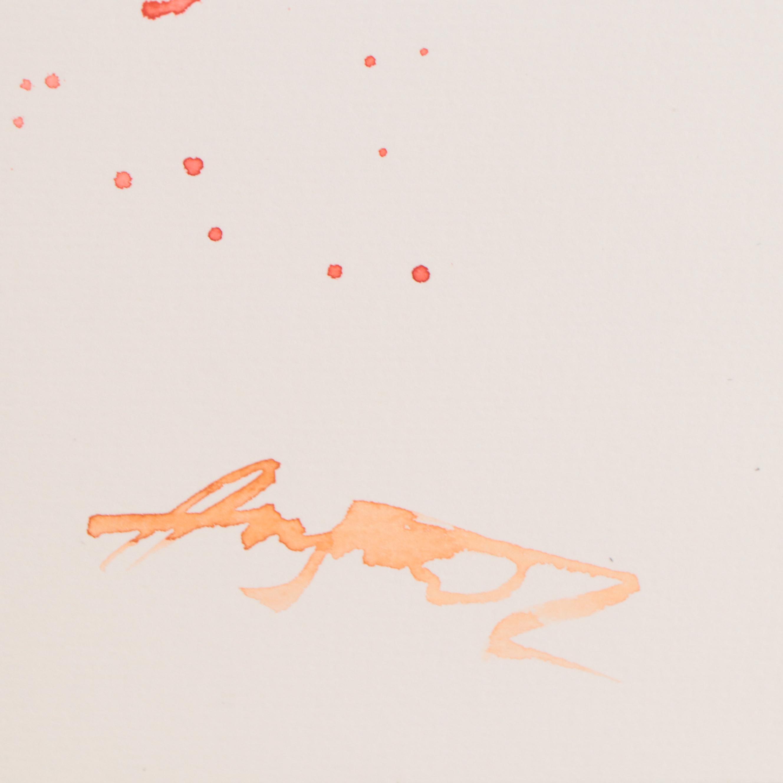 Anne Gorywine Watercolor Painting of Rooster, 21st Century