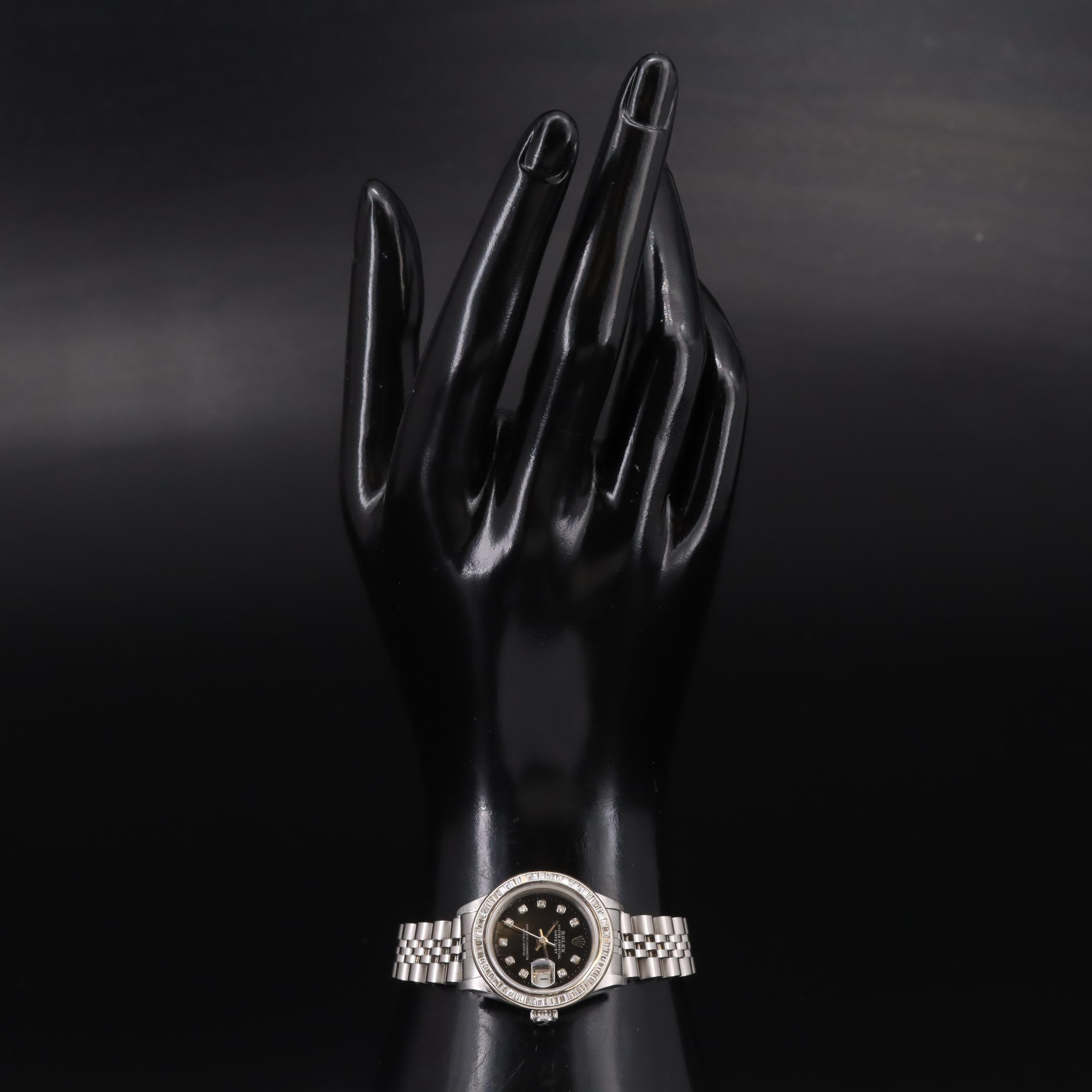 1983 Rolex Custom Diamond Dial and Bezel Datejust Watch