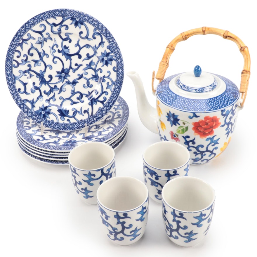 Ralph Lauren "Mandarin"  Teas Set and Dessert Plates