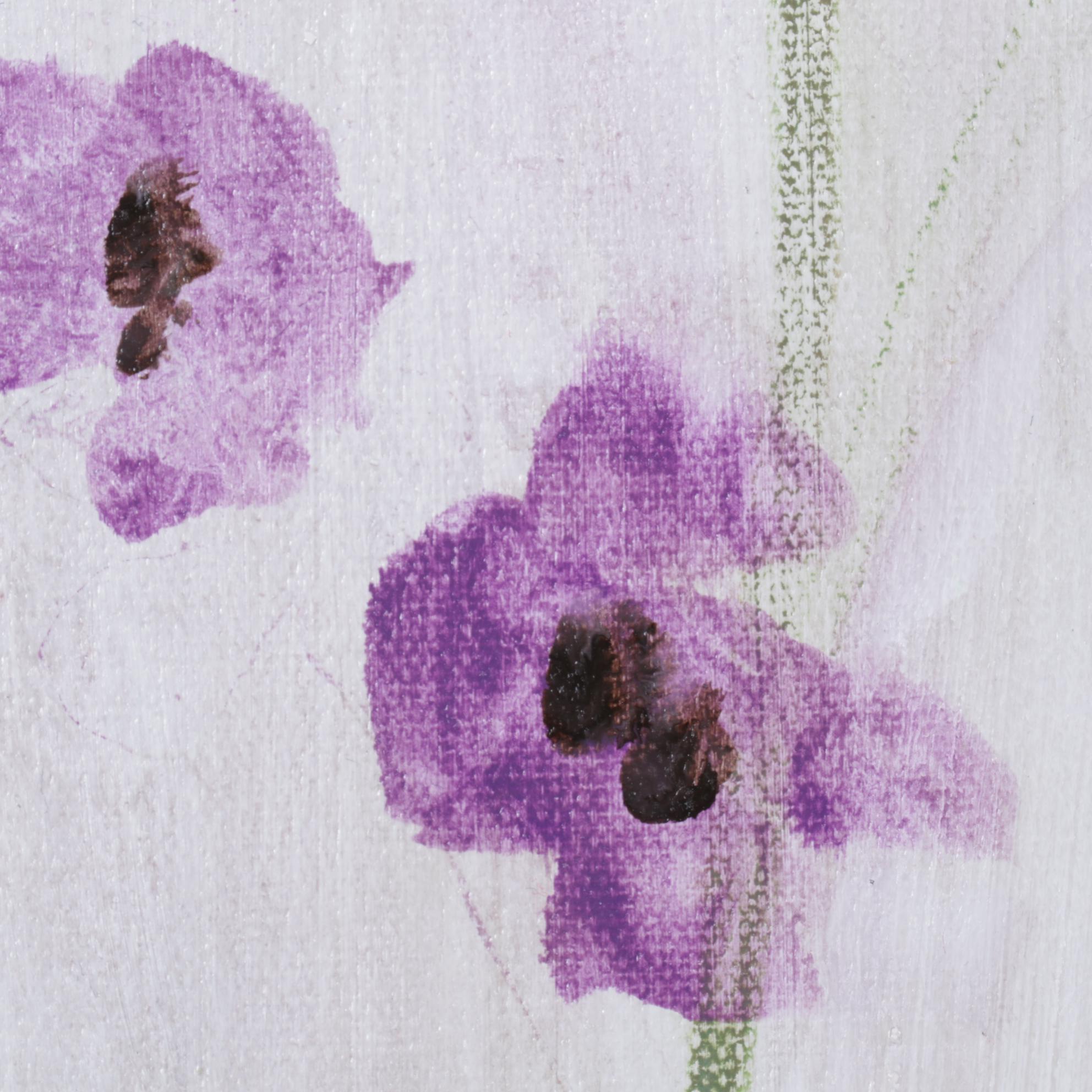 Farshad Lanjani Acrylic Painting of Purple Flowers, 21st Century