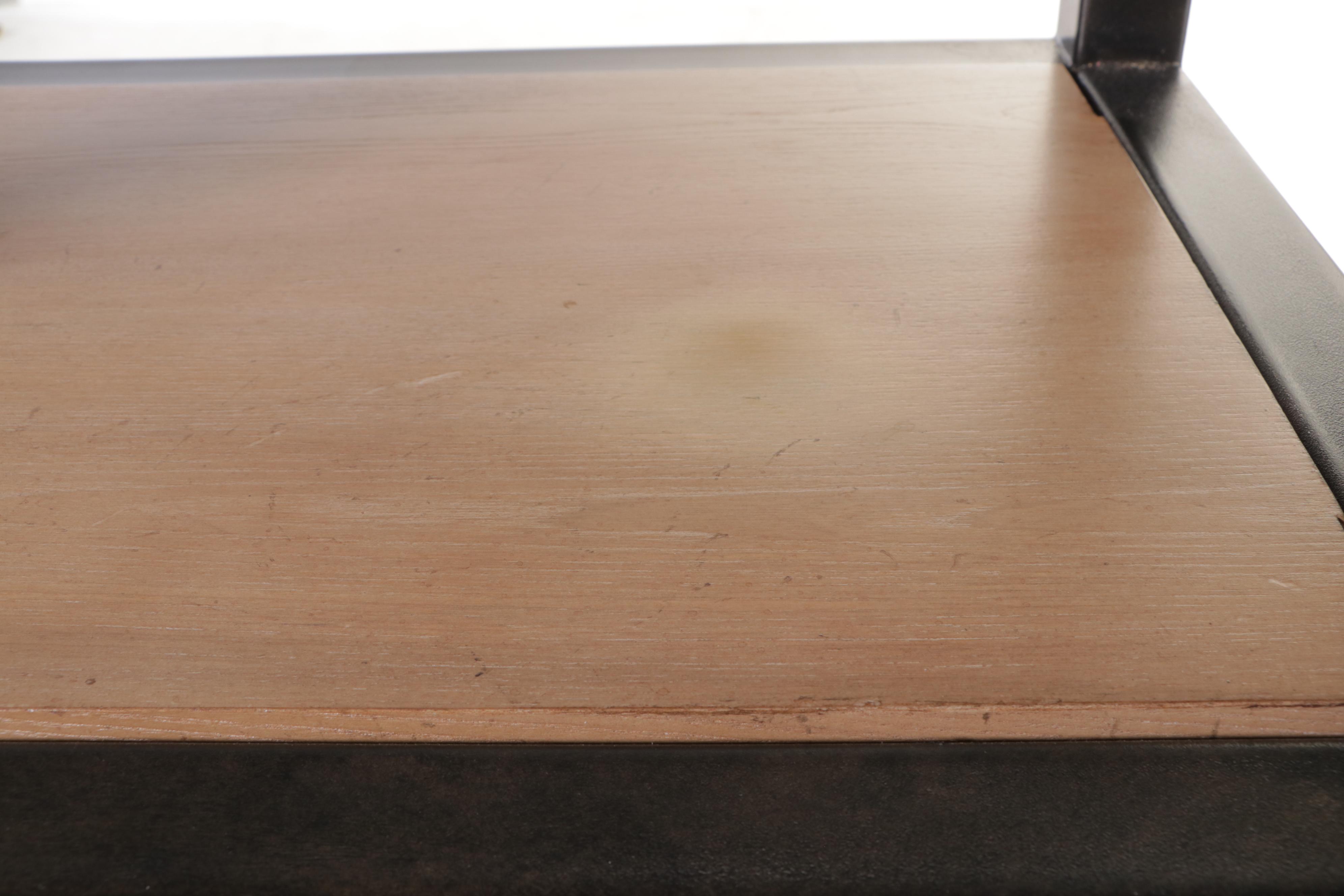 Lexington "Monterey Sands" Elm and Bronze-Patinated Metal Shelving Tower