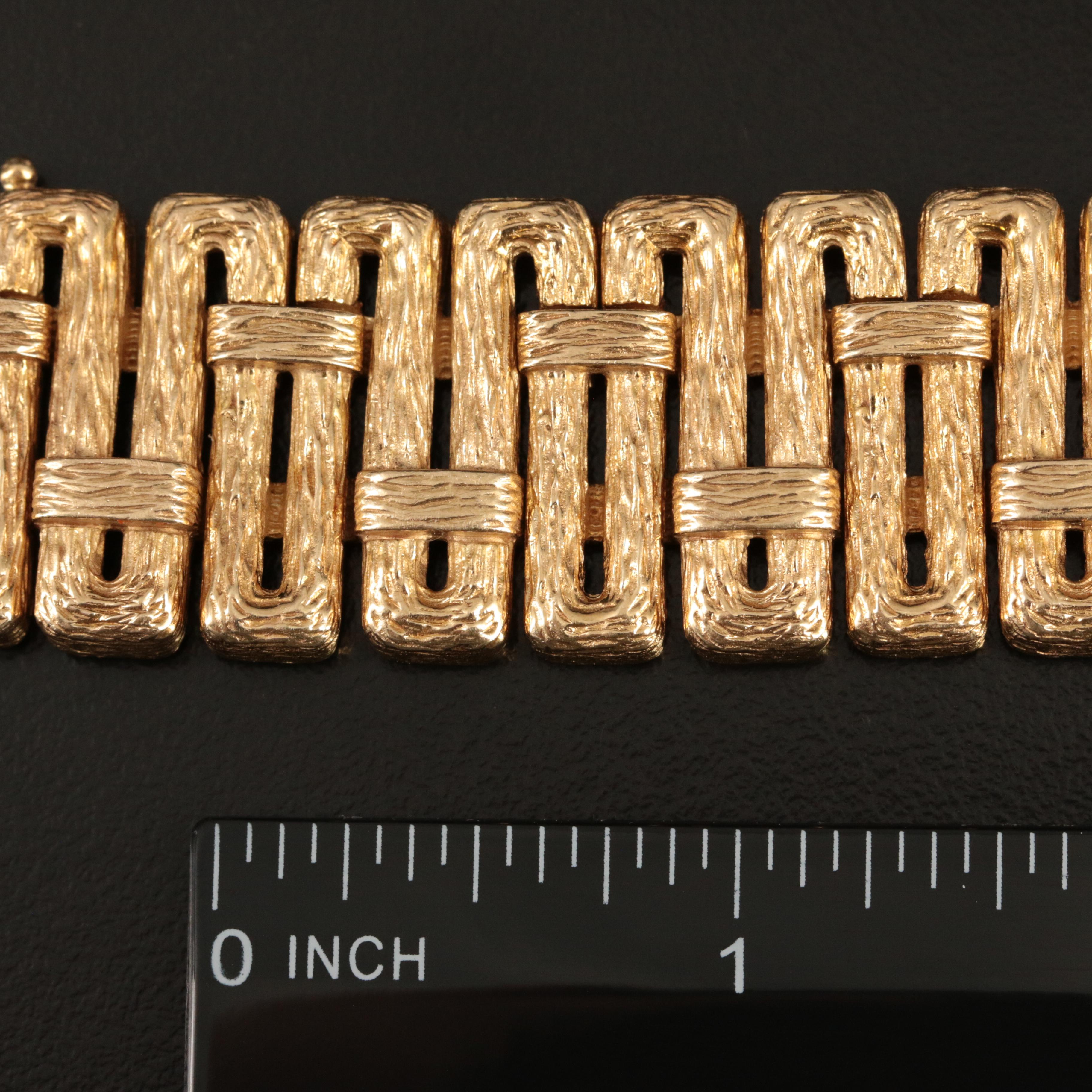 14K Fancy Link Bracelet