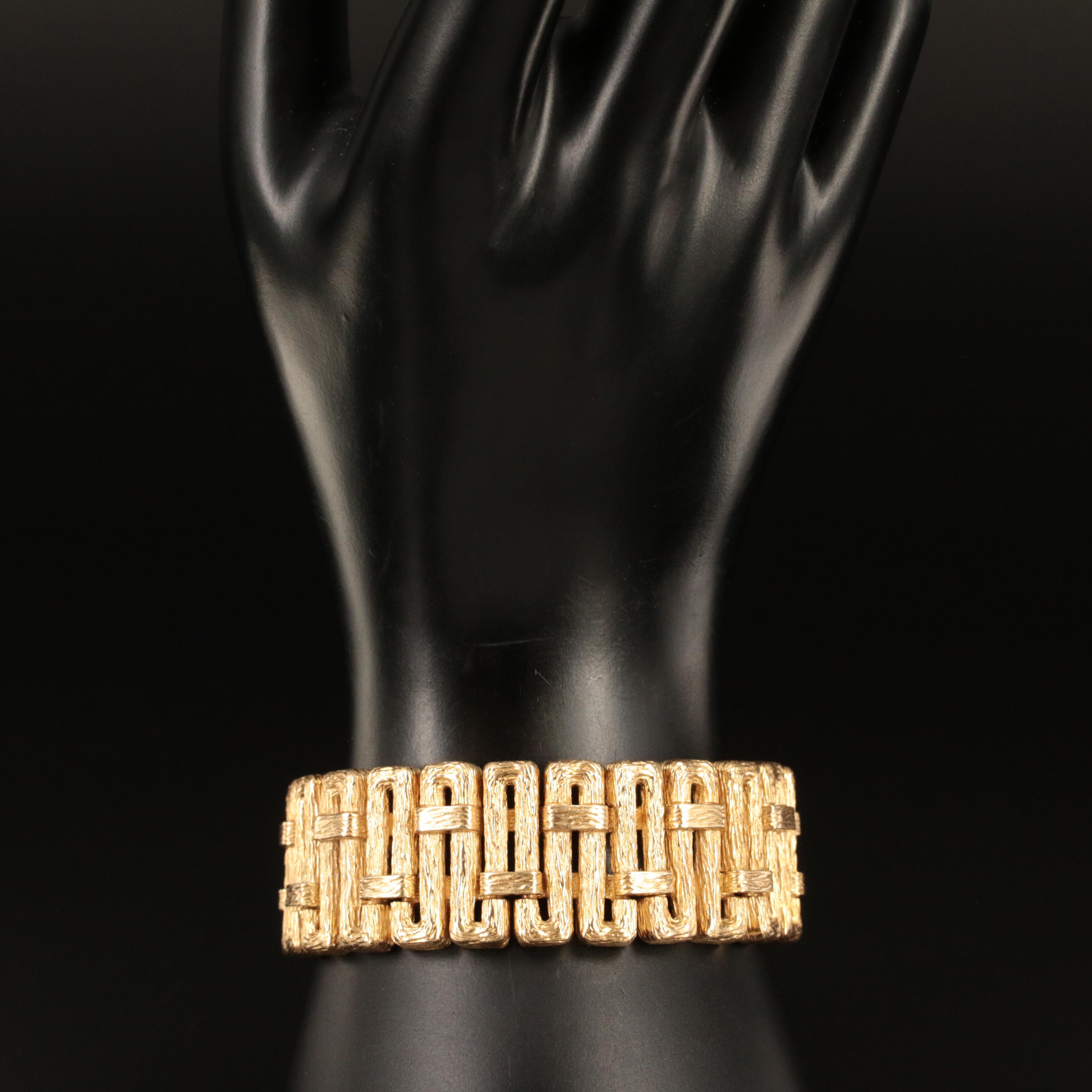 14K Fancy Link Bracelet