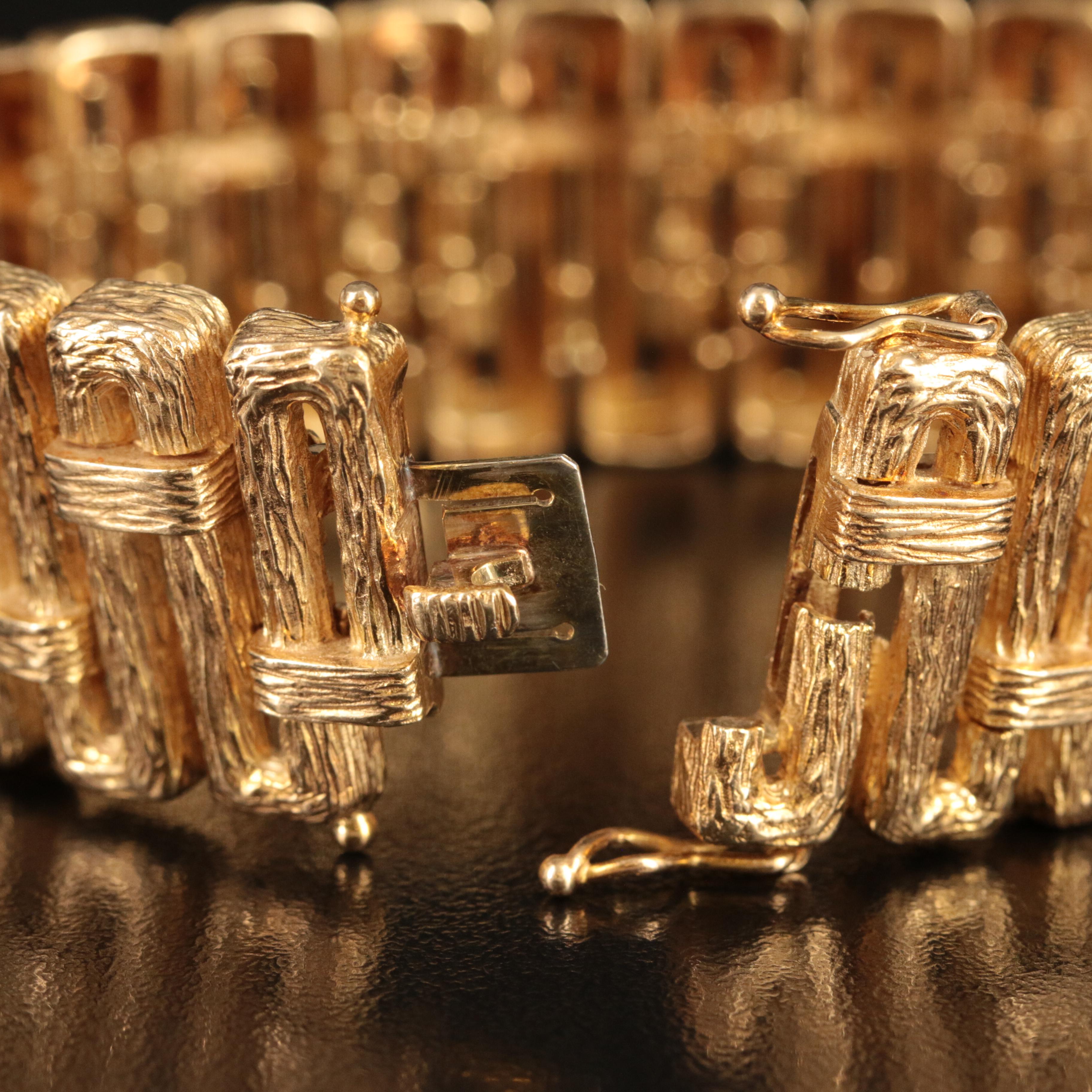 14K Fancy Link Bracelet