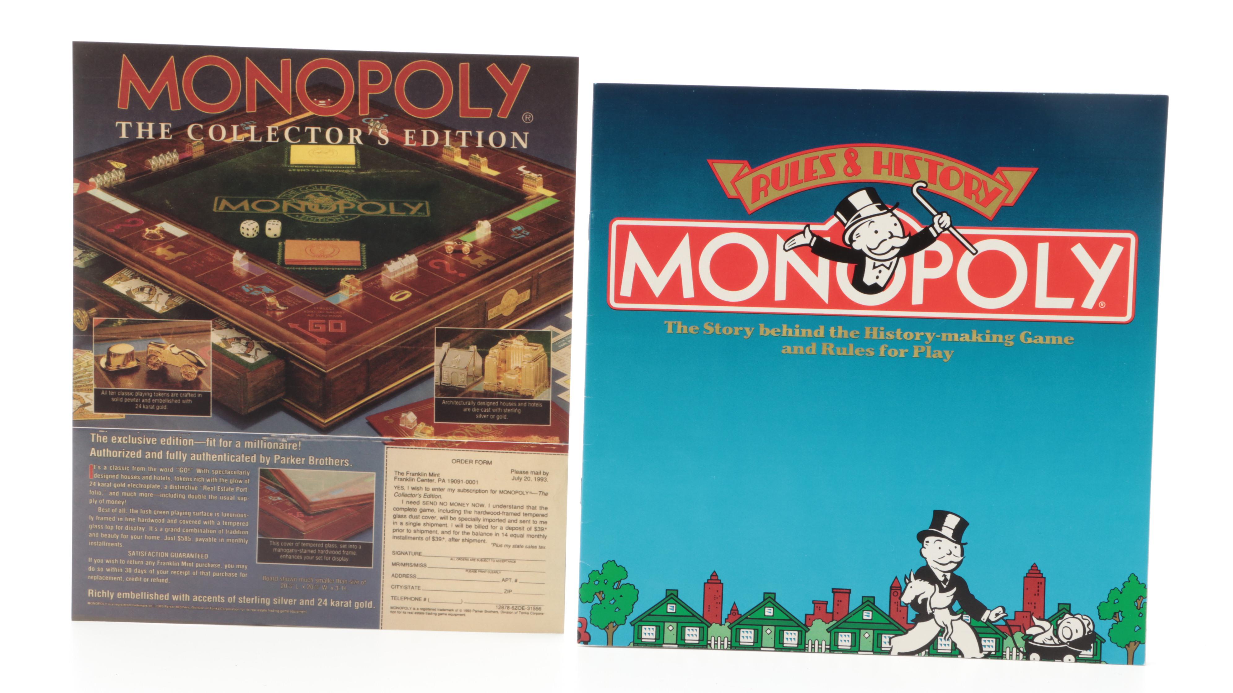 Monopoly The Collectors Edition Board Game