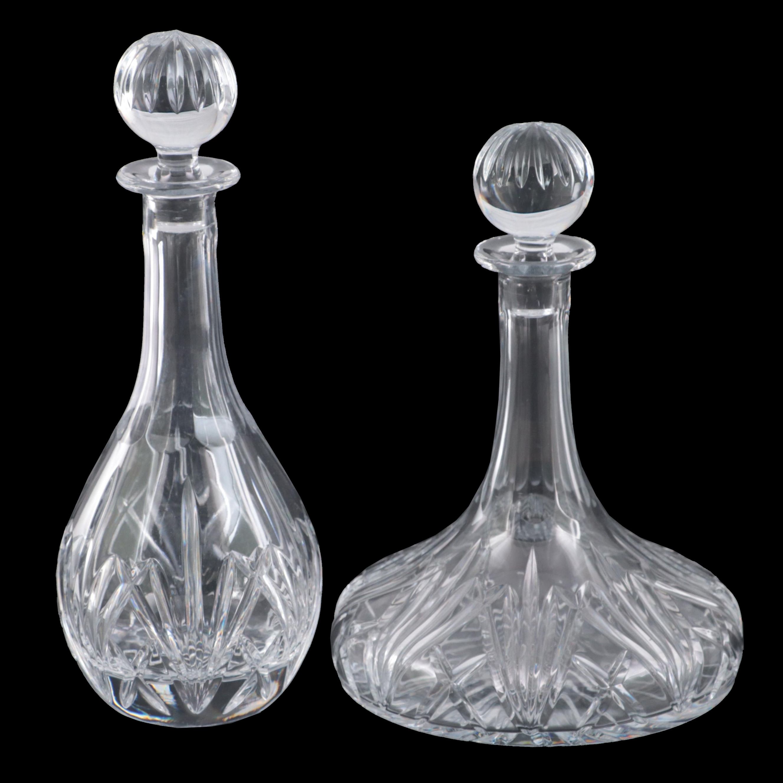 Marquis by Waterford "Brookside" Crystal Ships and Wine Decanters