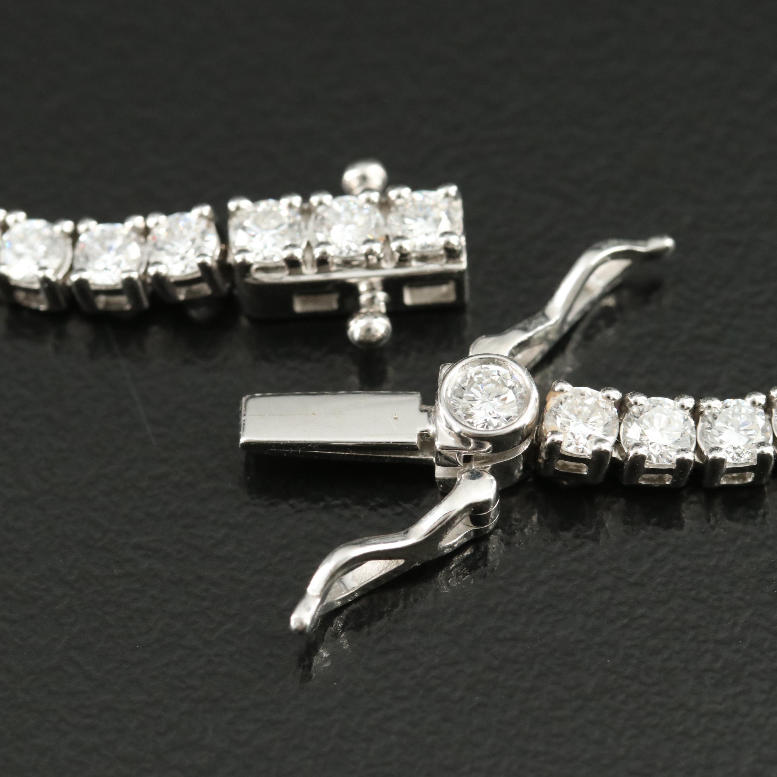 14K 9.96 CTW Lab Grown Diamond Rivière Necklace