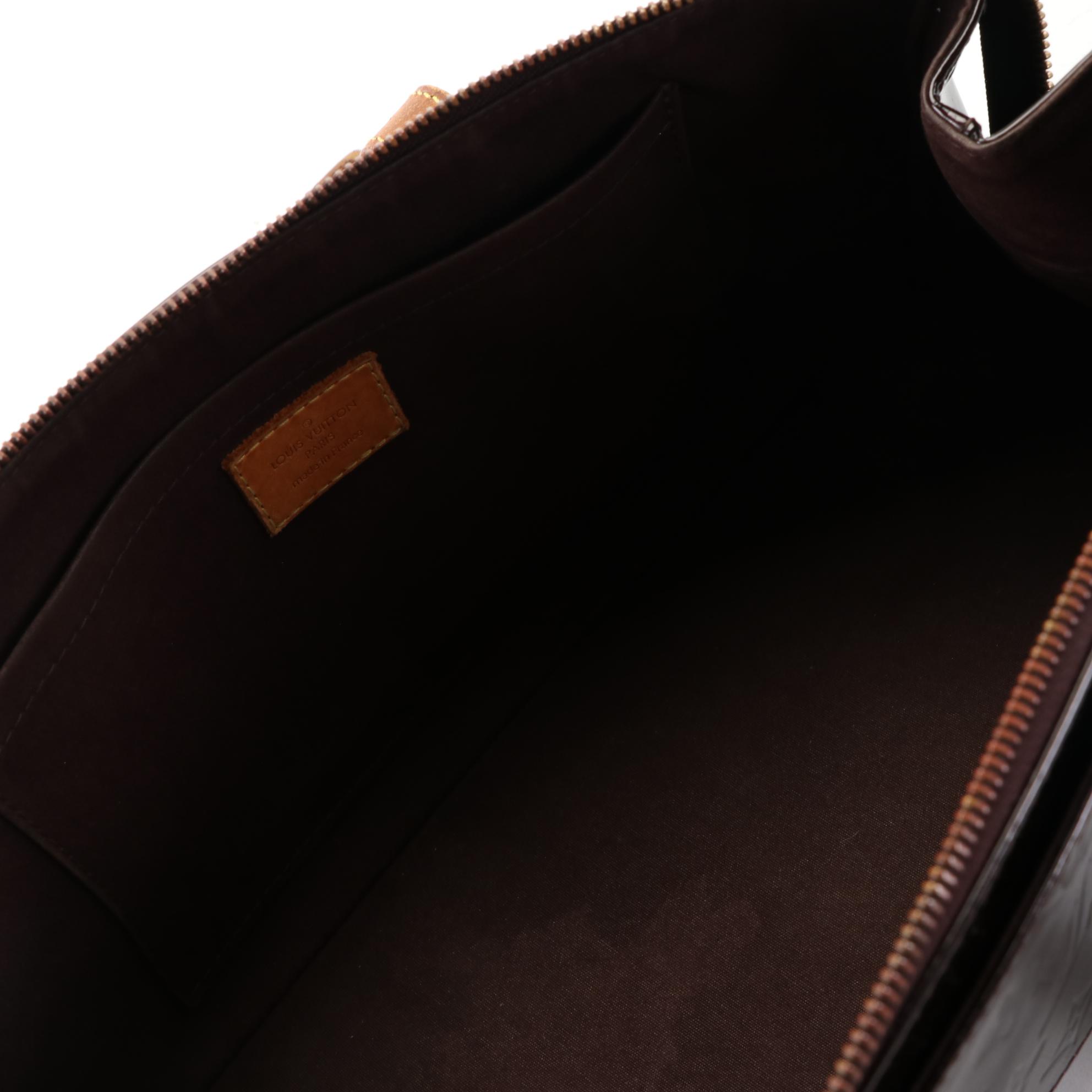 Louis Vuitton Rosewood Avenue Handbag in Amarante Monogram Vernis